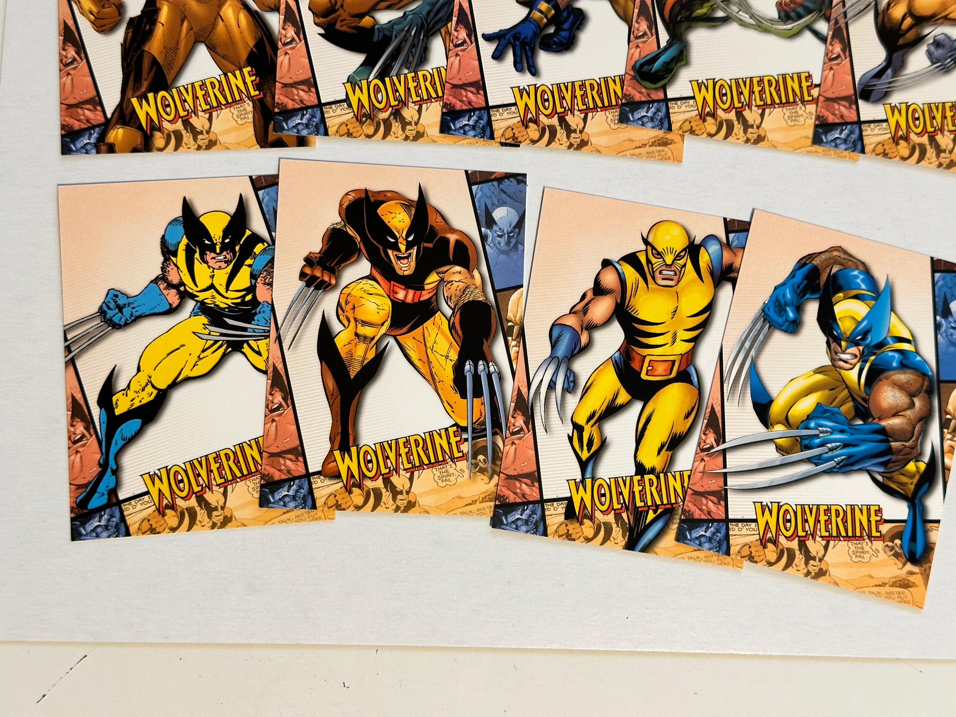 Great condition and find rare Marvel Wolverine insert cards set 2009