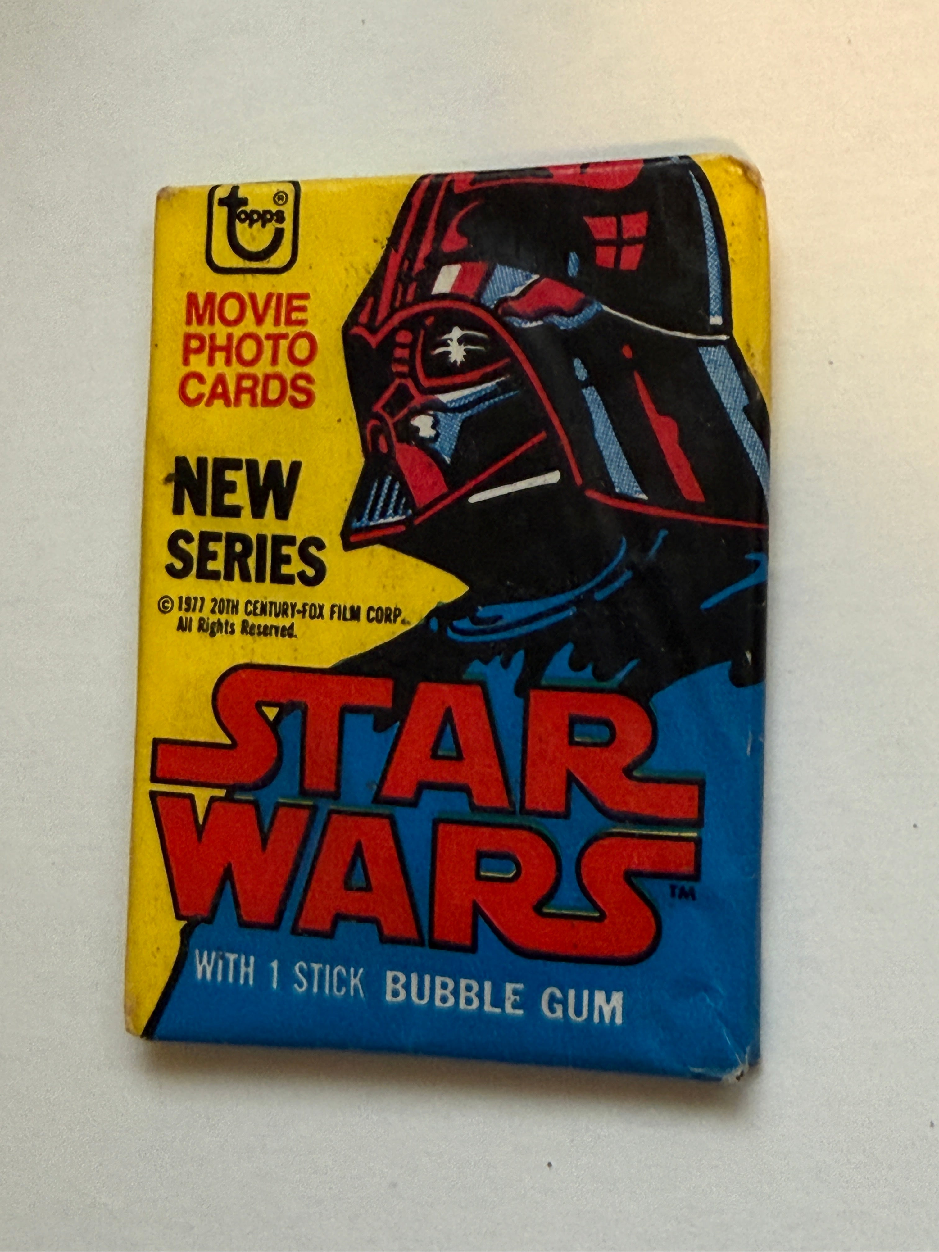 Star Wars movie series 2 photo cards factory seal pack 1977