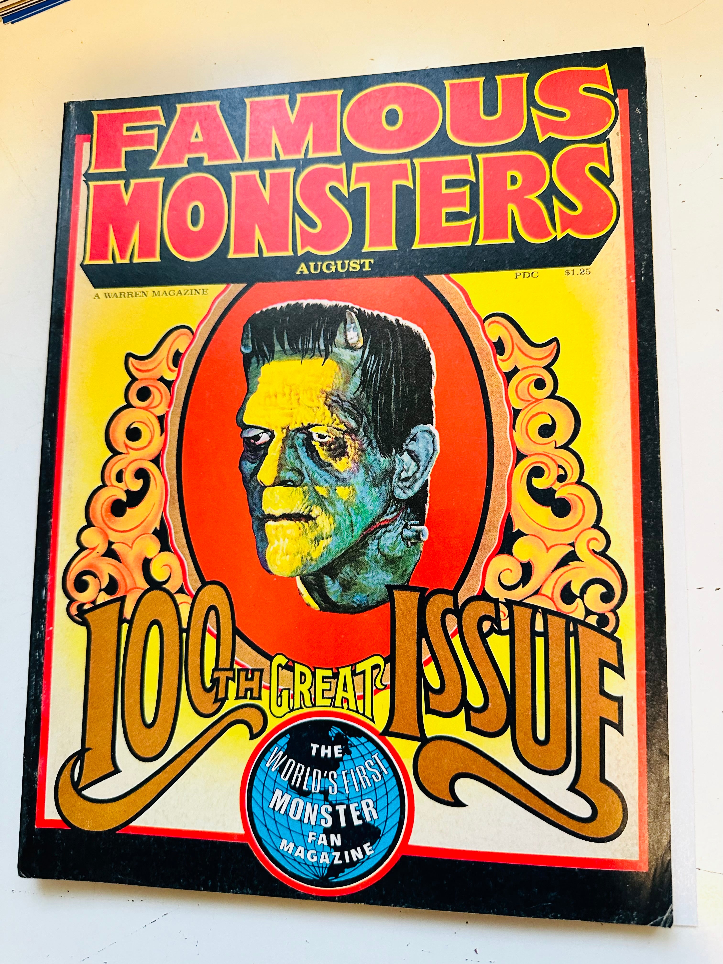 Famous Monsters of Filmland #100 rare magazine issue 1973