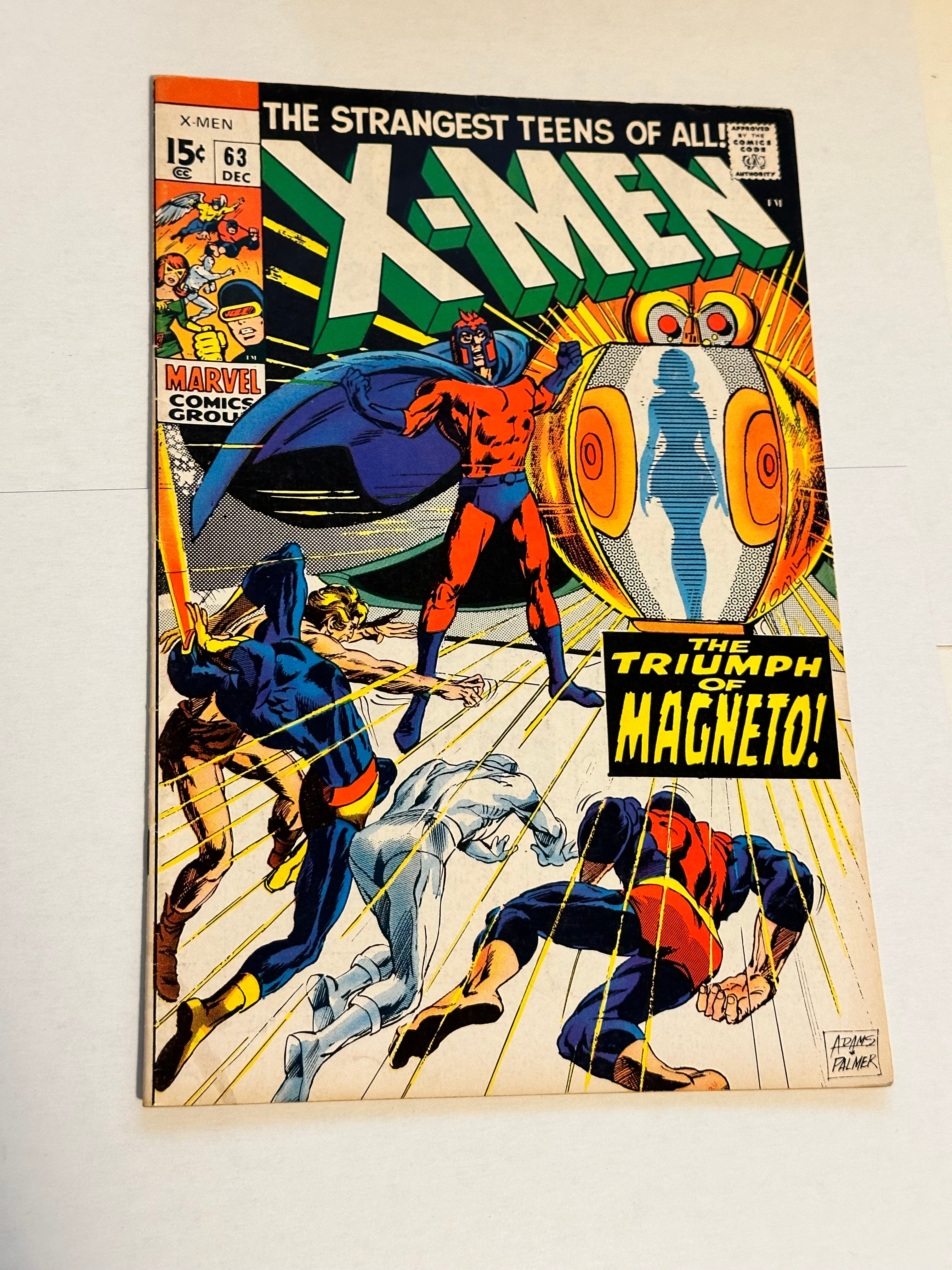 X-Men #63 Vf or better condition Niel Adams art comic book 1969