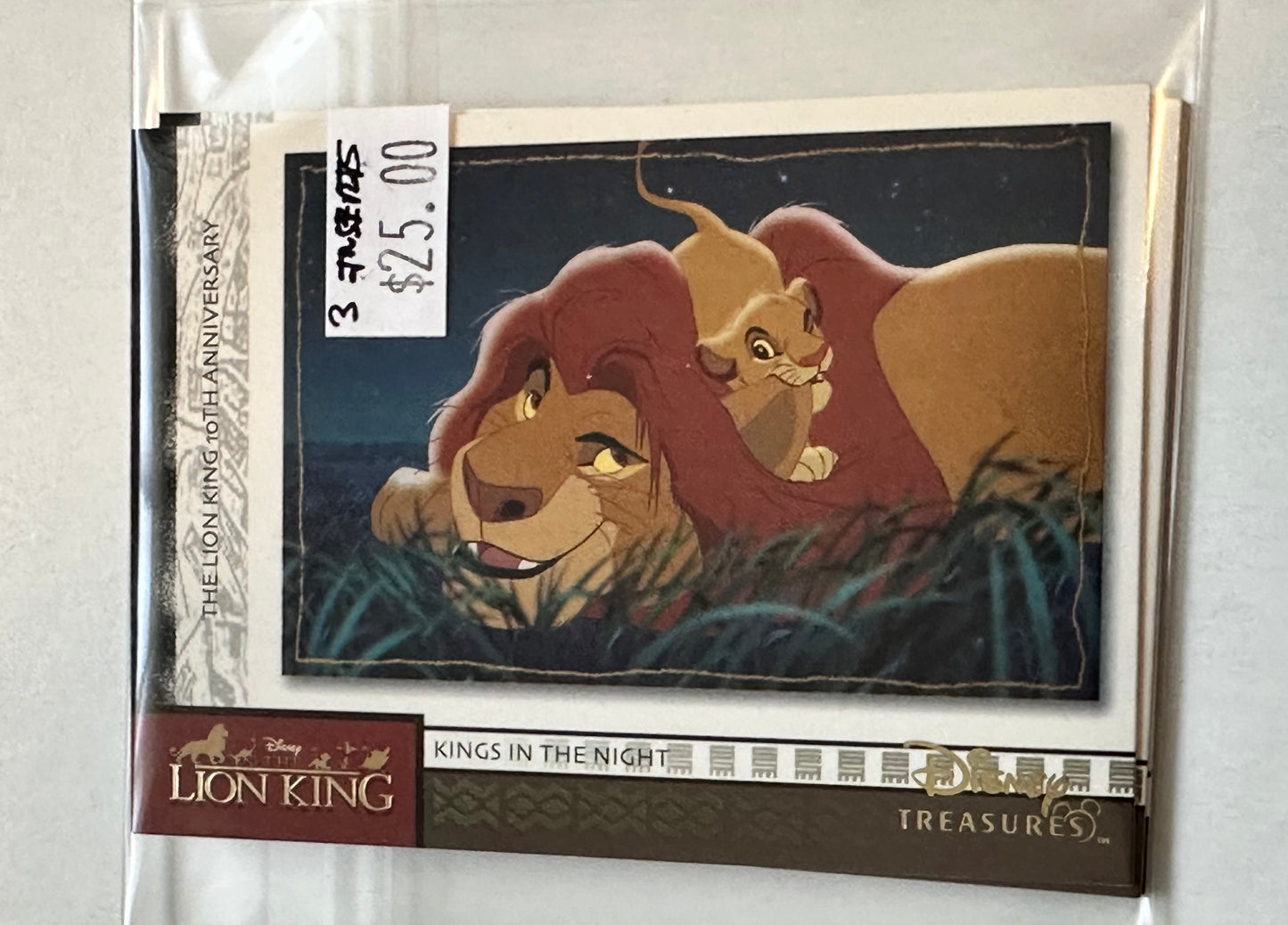 Disney Treasures Lion king 3 insert cards lot deal