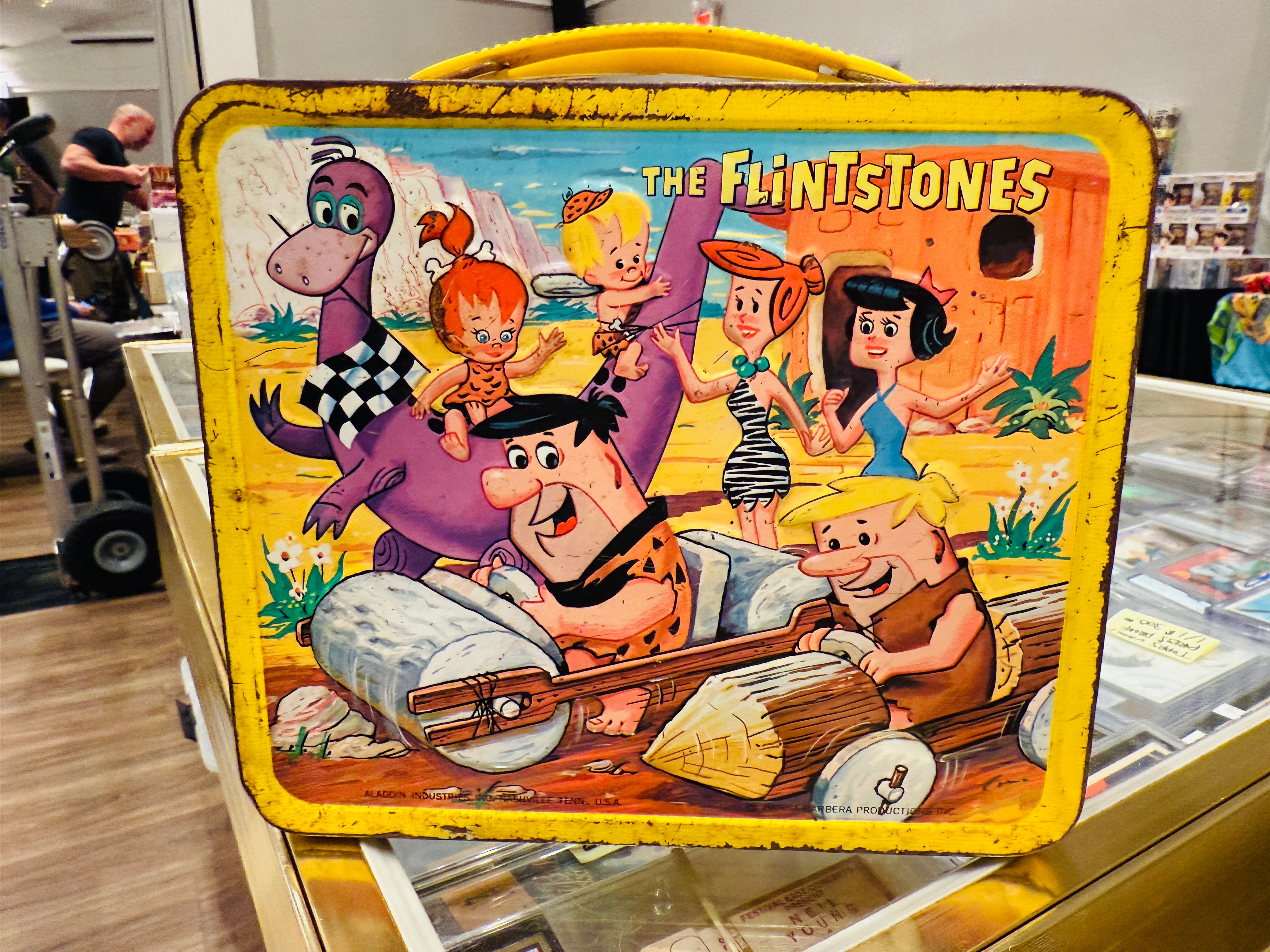 Flintstones vintage metal lunch box 1964