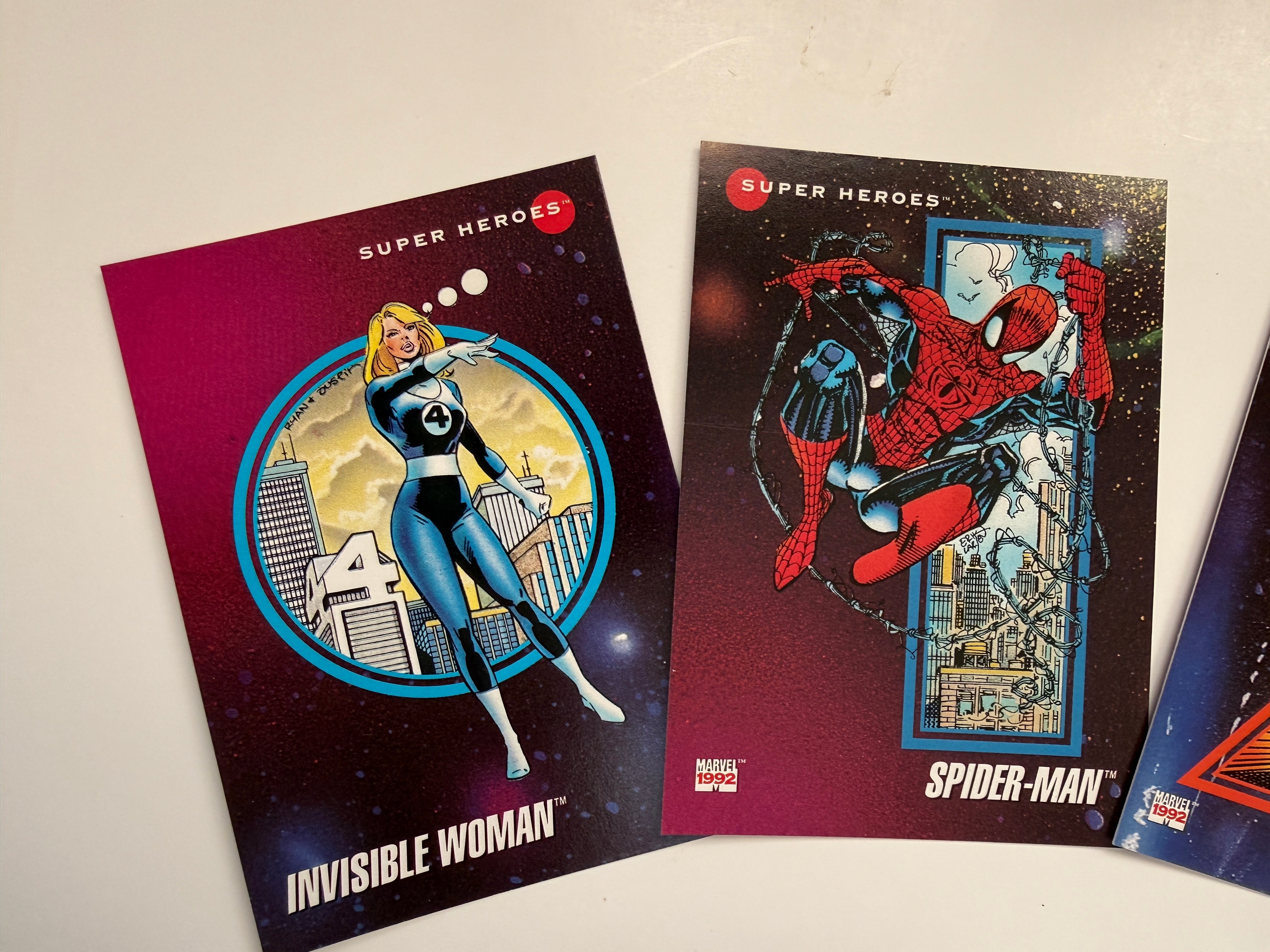 Marvel Universe rare three promo cards factory sealed set 1992