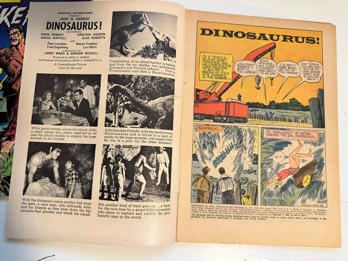 Dinosaurus Dell vintage comic book 1960