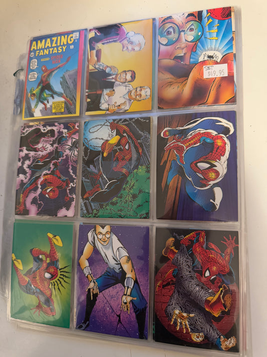 Spider-Man Comic images series 2 cards set in pages 1992