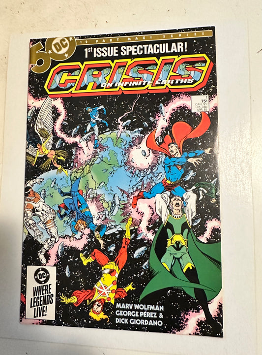 Crisis on infinite earth, number one rare first issue, 1985