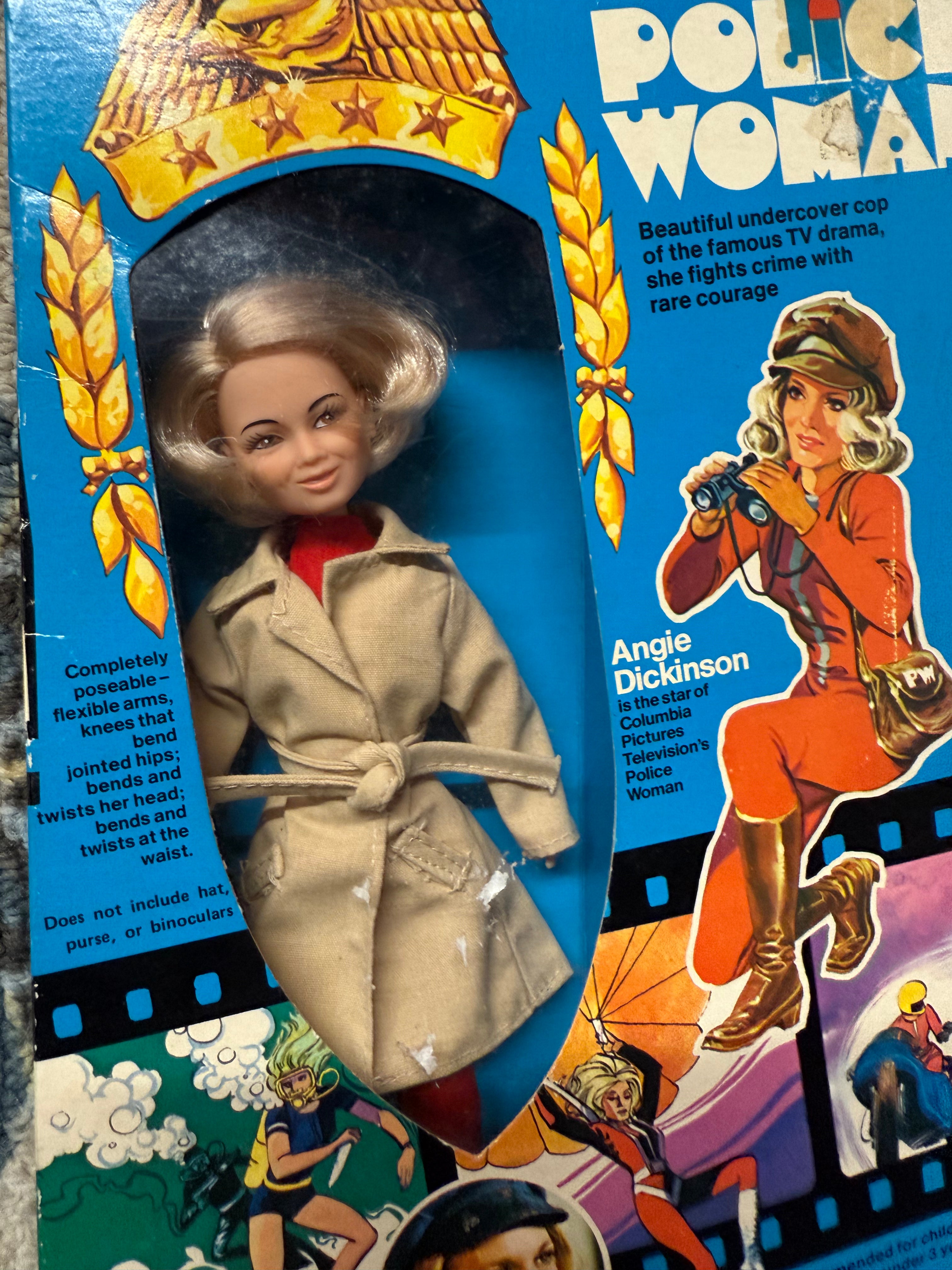 Police woman, TV show rare toy doll in box 1976