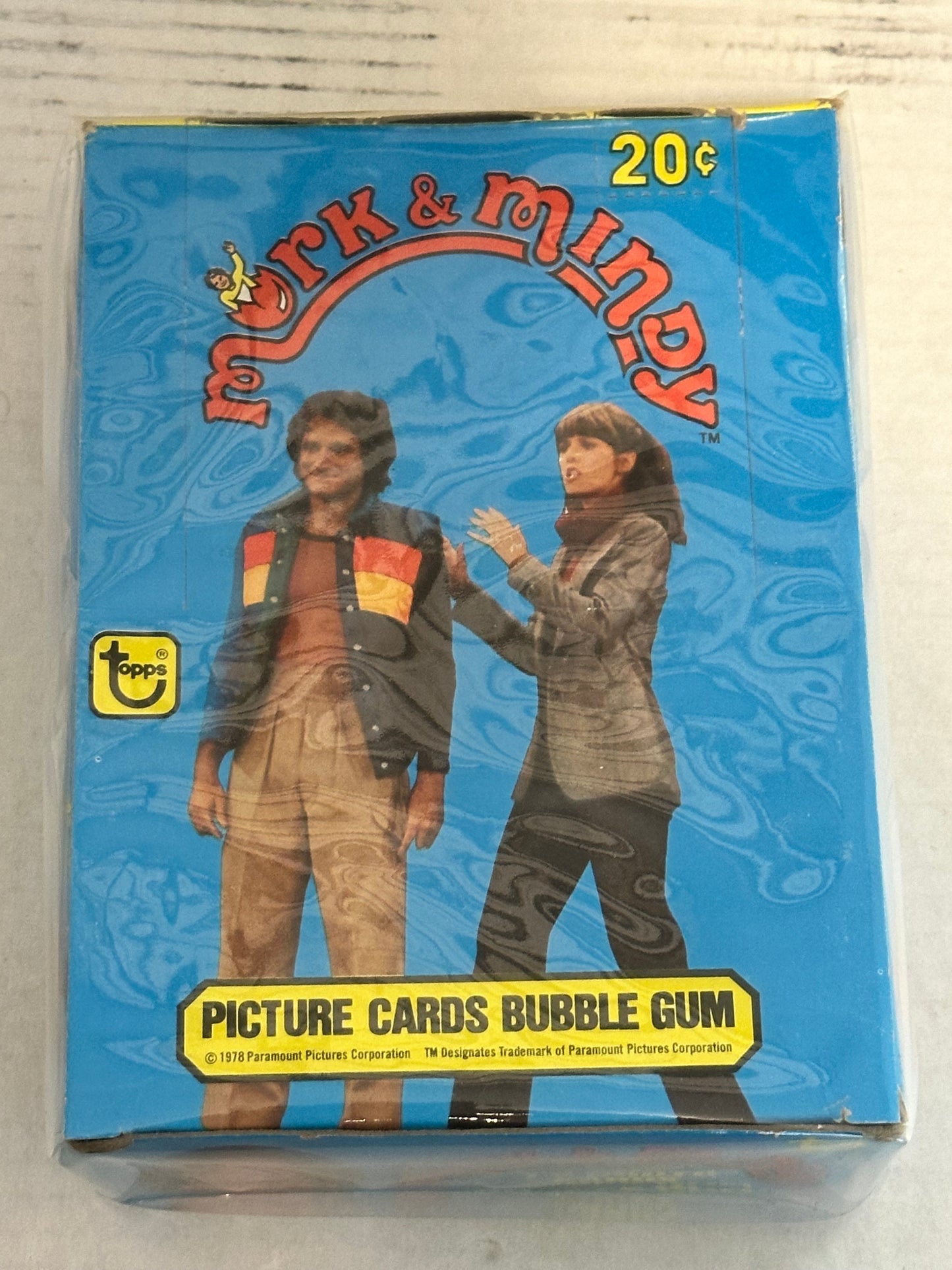 Mork and Mindy TV show rare 36 packs cards, box 1979