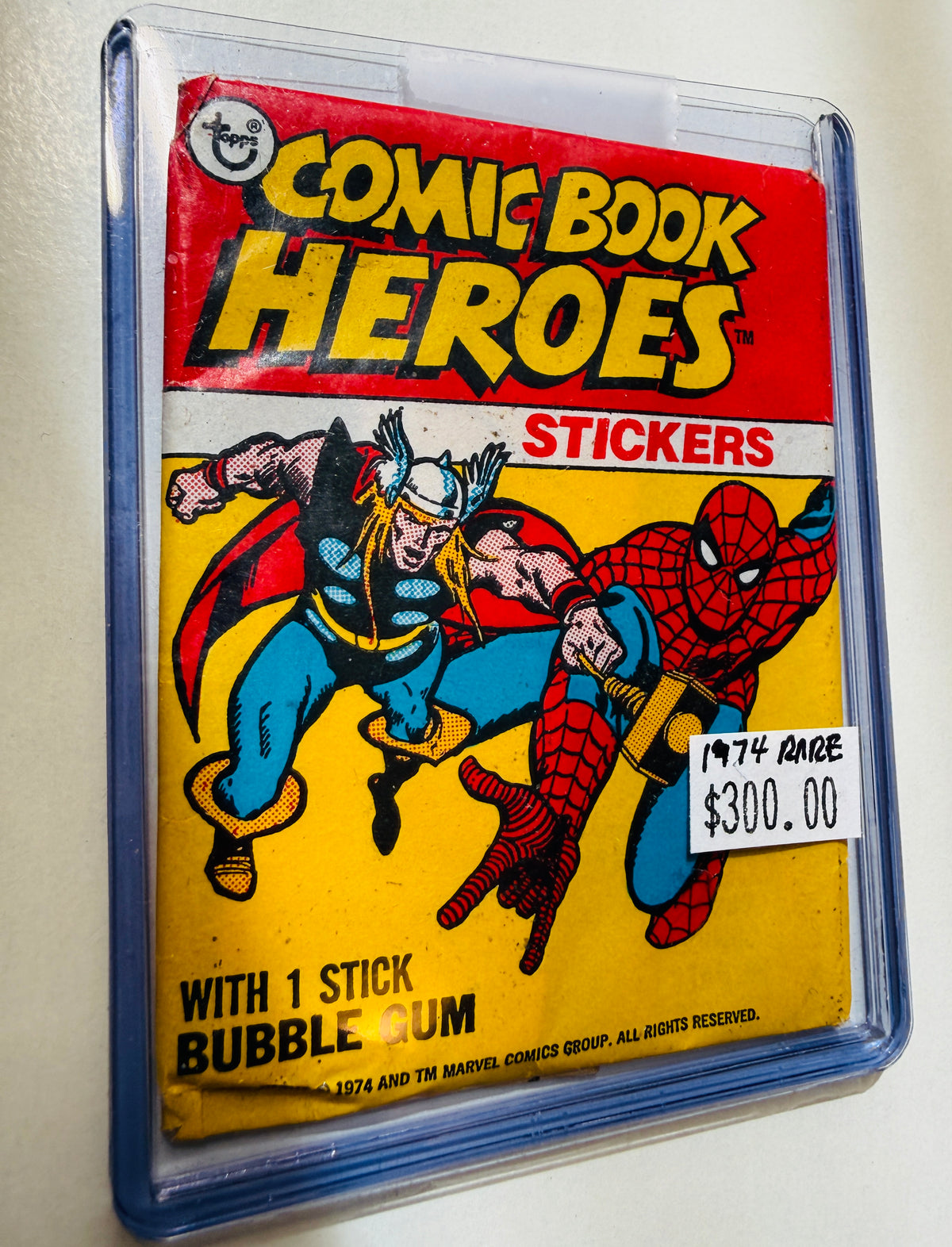 Marvel comic stickers rare sealed pack 1974