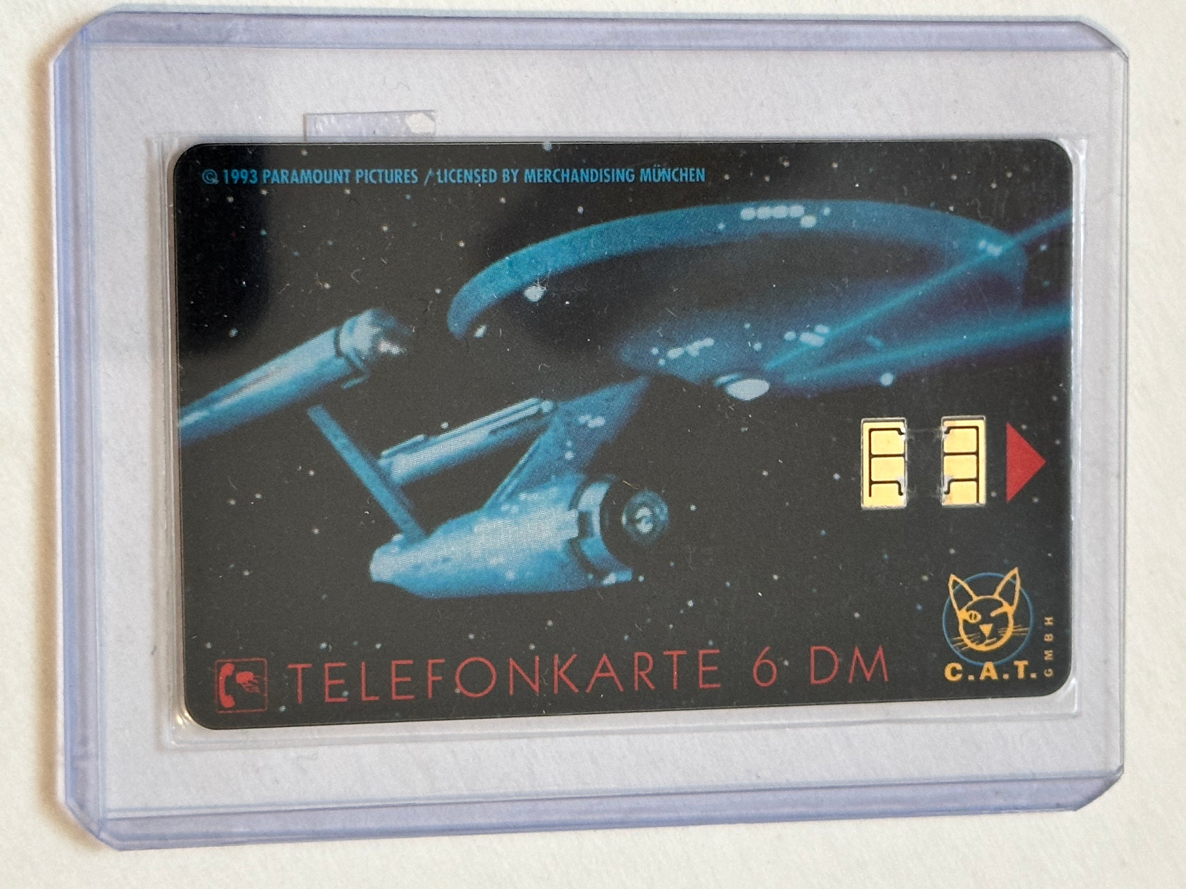 Star Trek Spock rare German used phone card 1990s