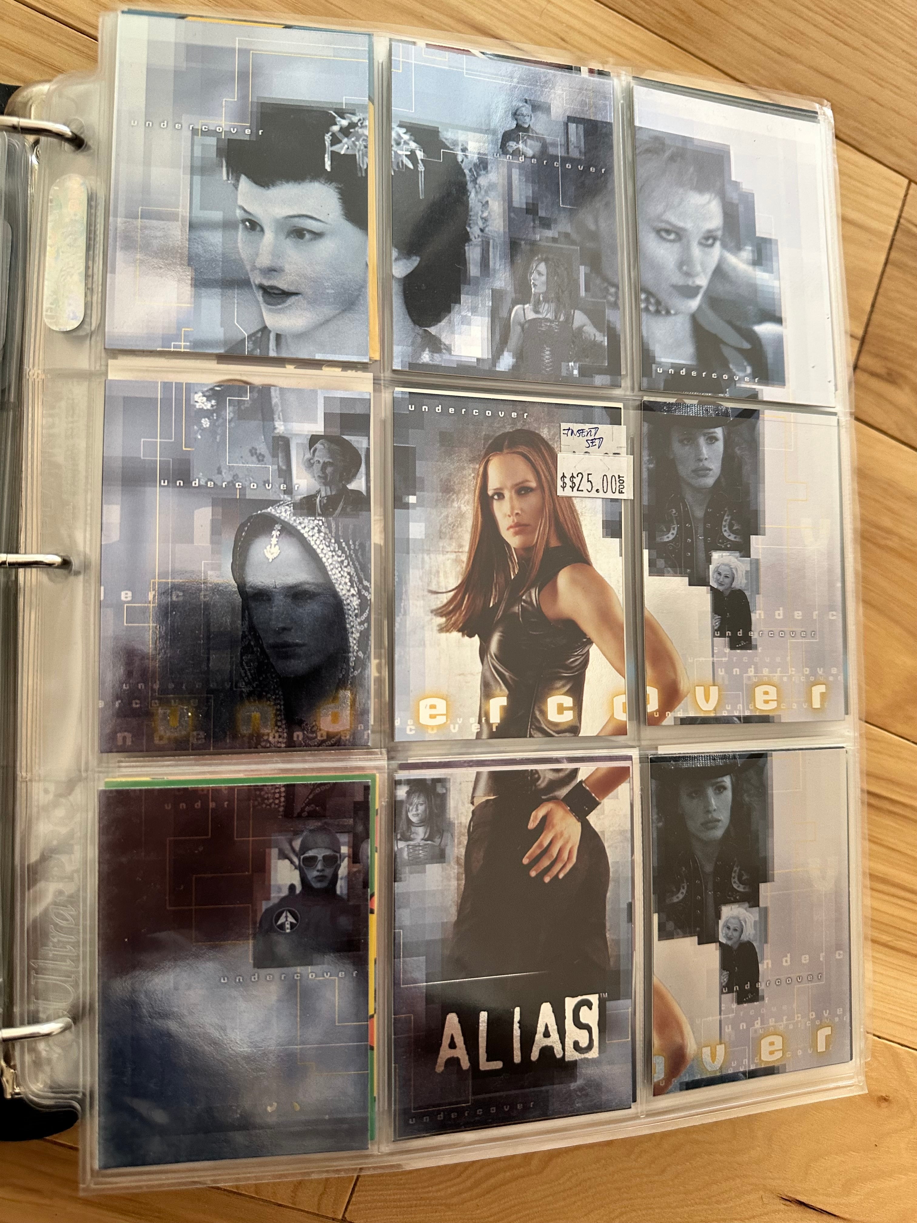 Alias TV series foil inserts card set