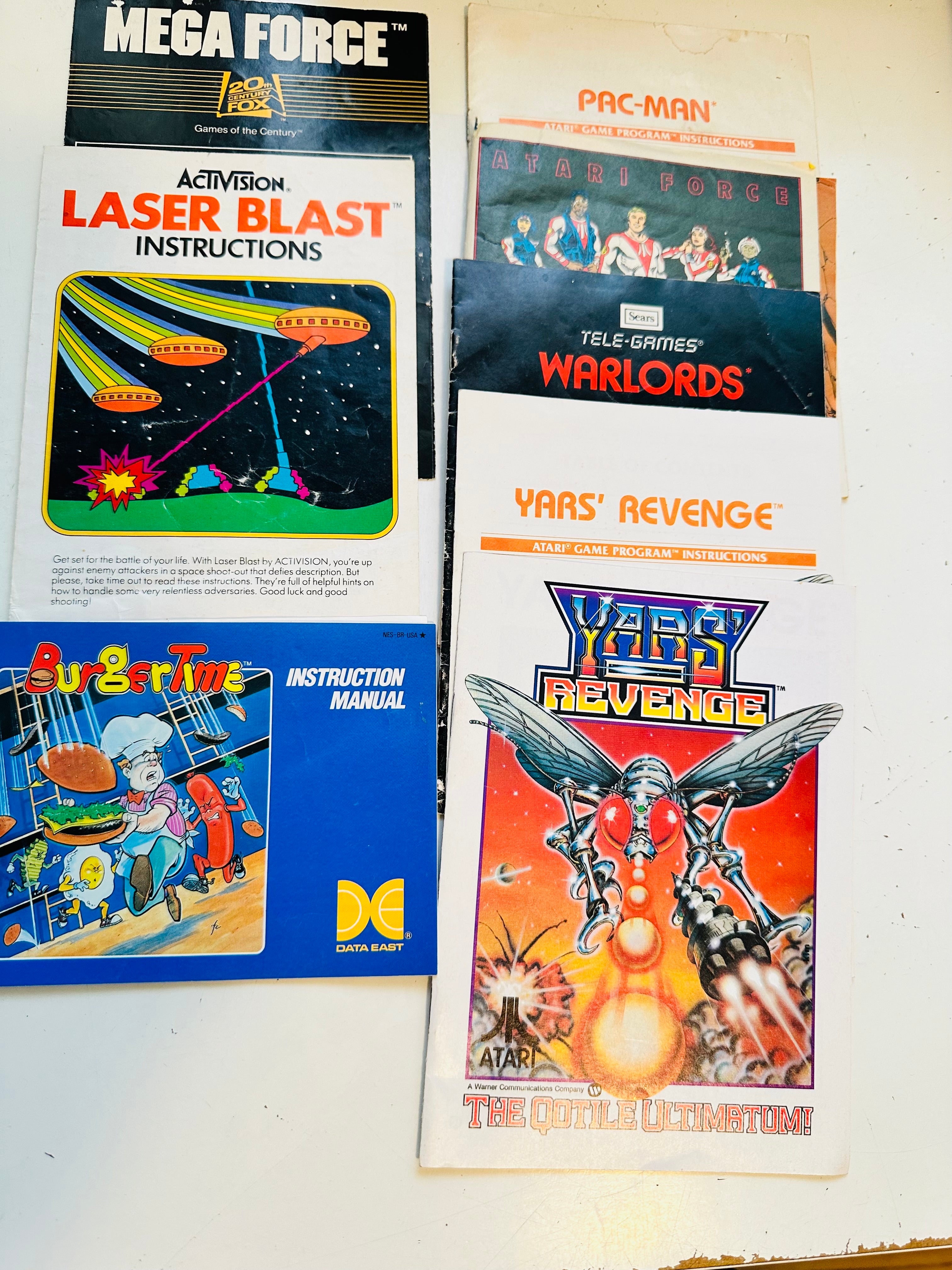 Video Games instruction booklets 1980s-1990s lot deal