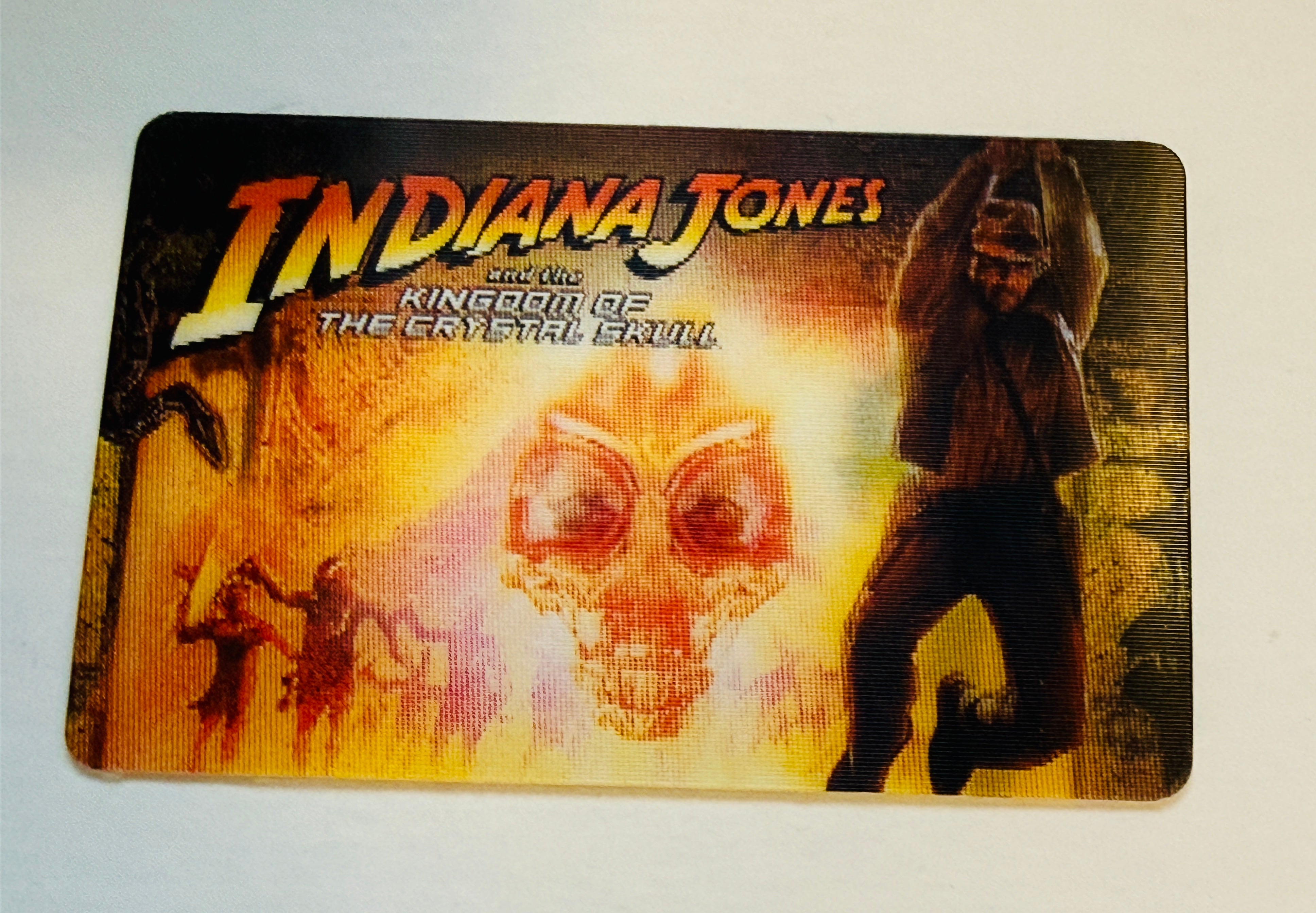 Raiders of the lost Ark, rare lenticular movie card