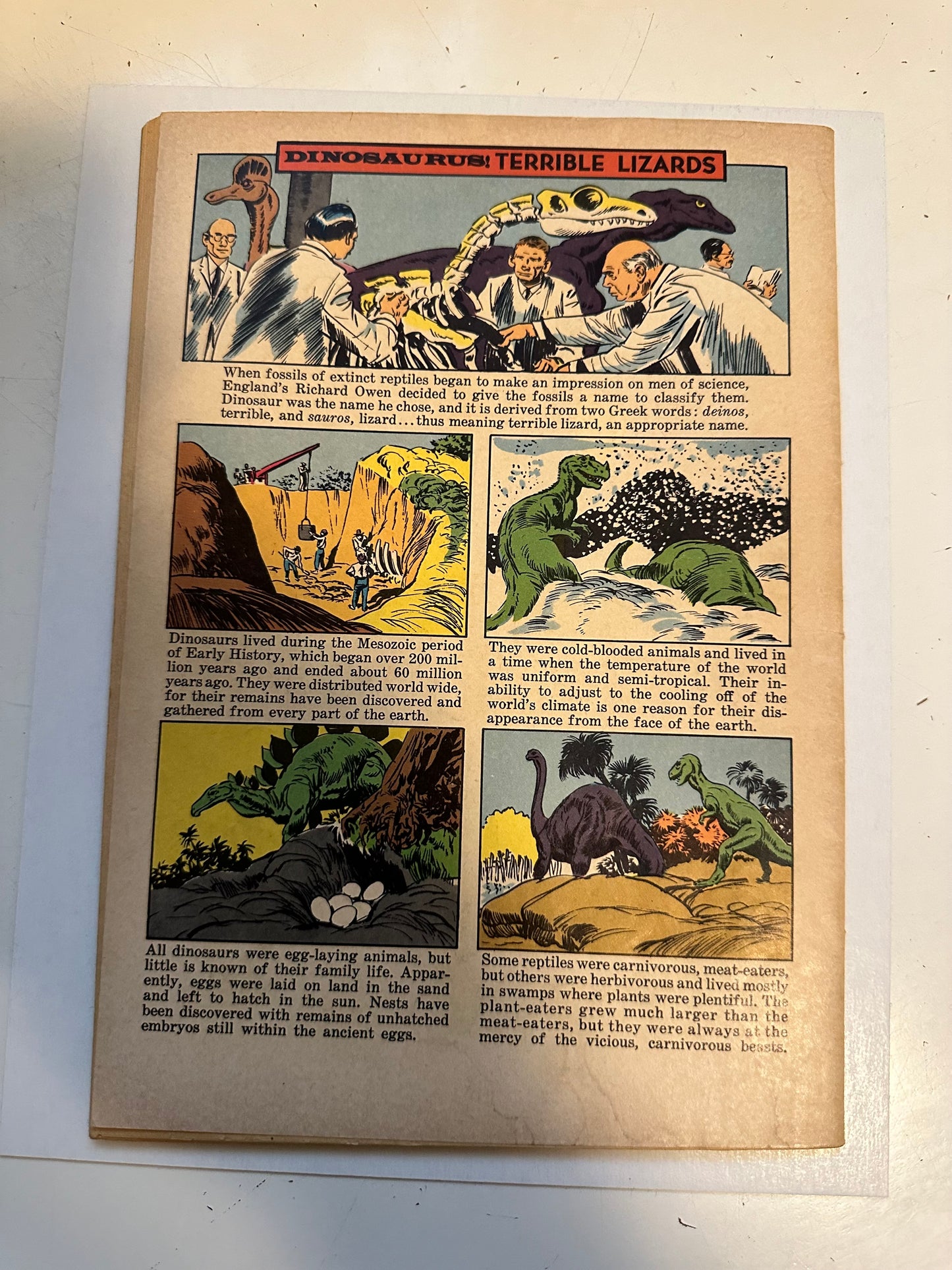 Dinosaurus Dell vintage comic book 1960