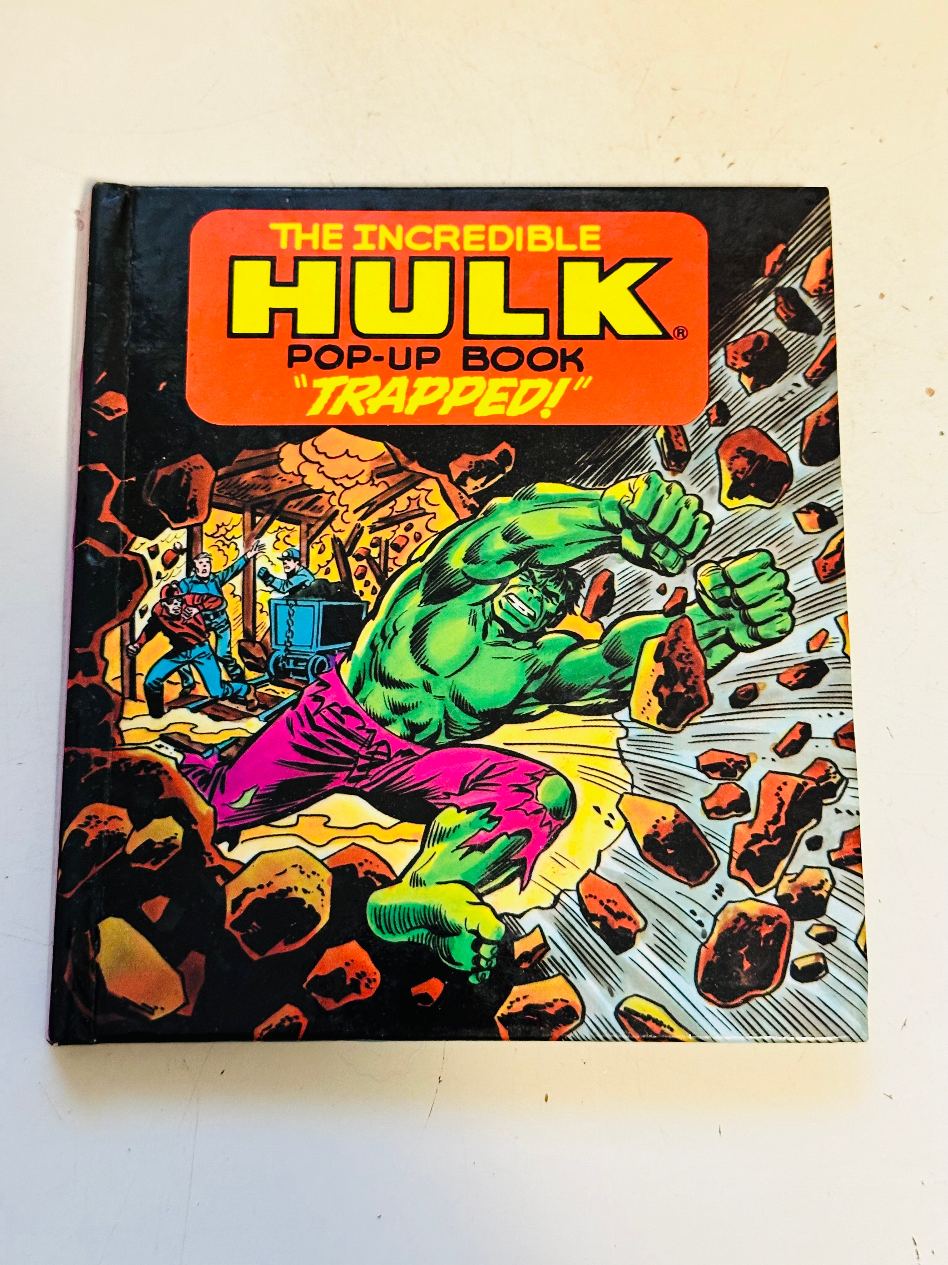 Incredible Hulk Marvel rare pop up comic book 1982