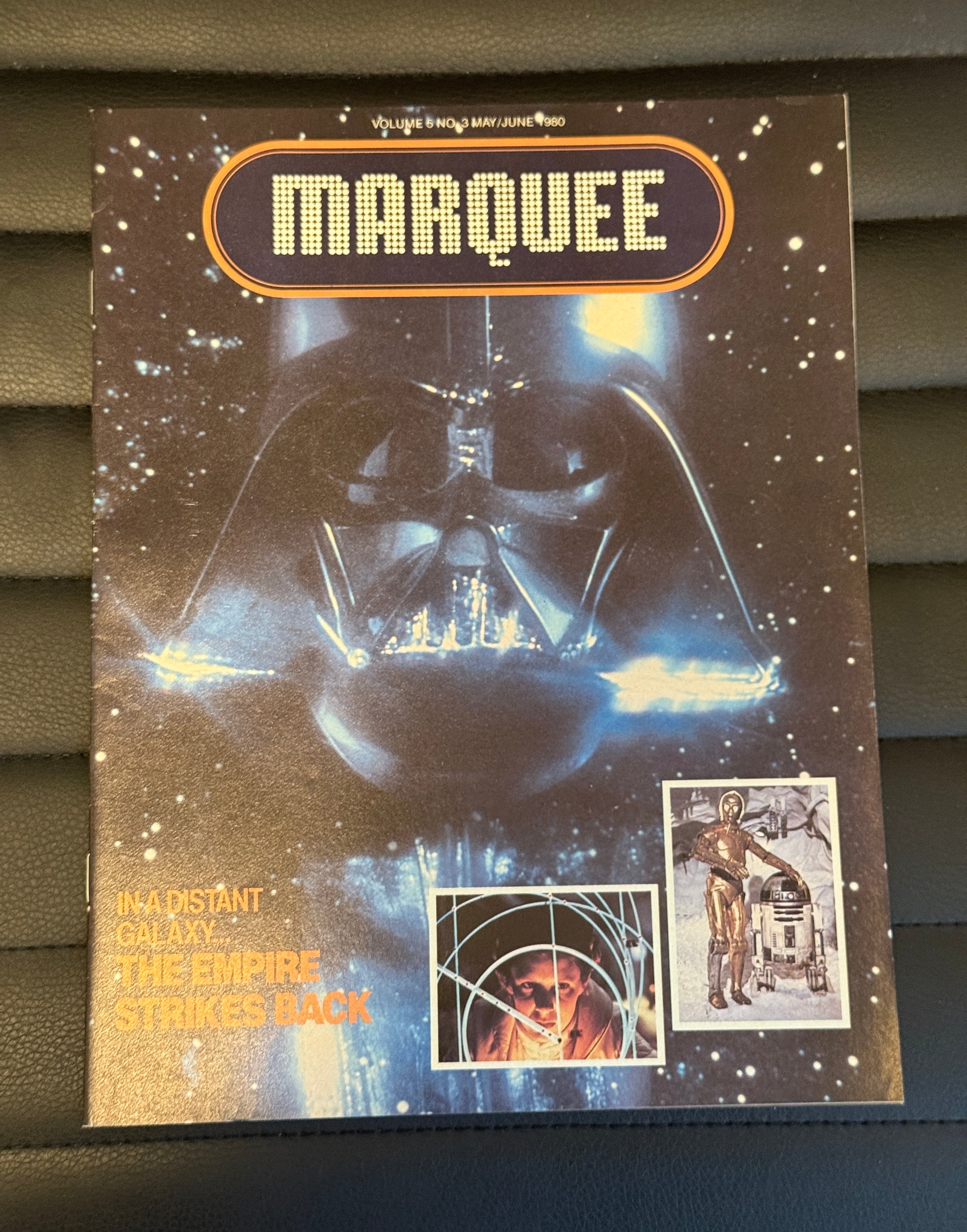 Star Wars Empire strikes back marquee movie magazine, rare early first advertising in this movie mag 1980