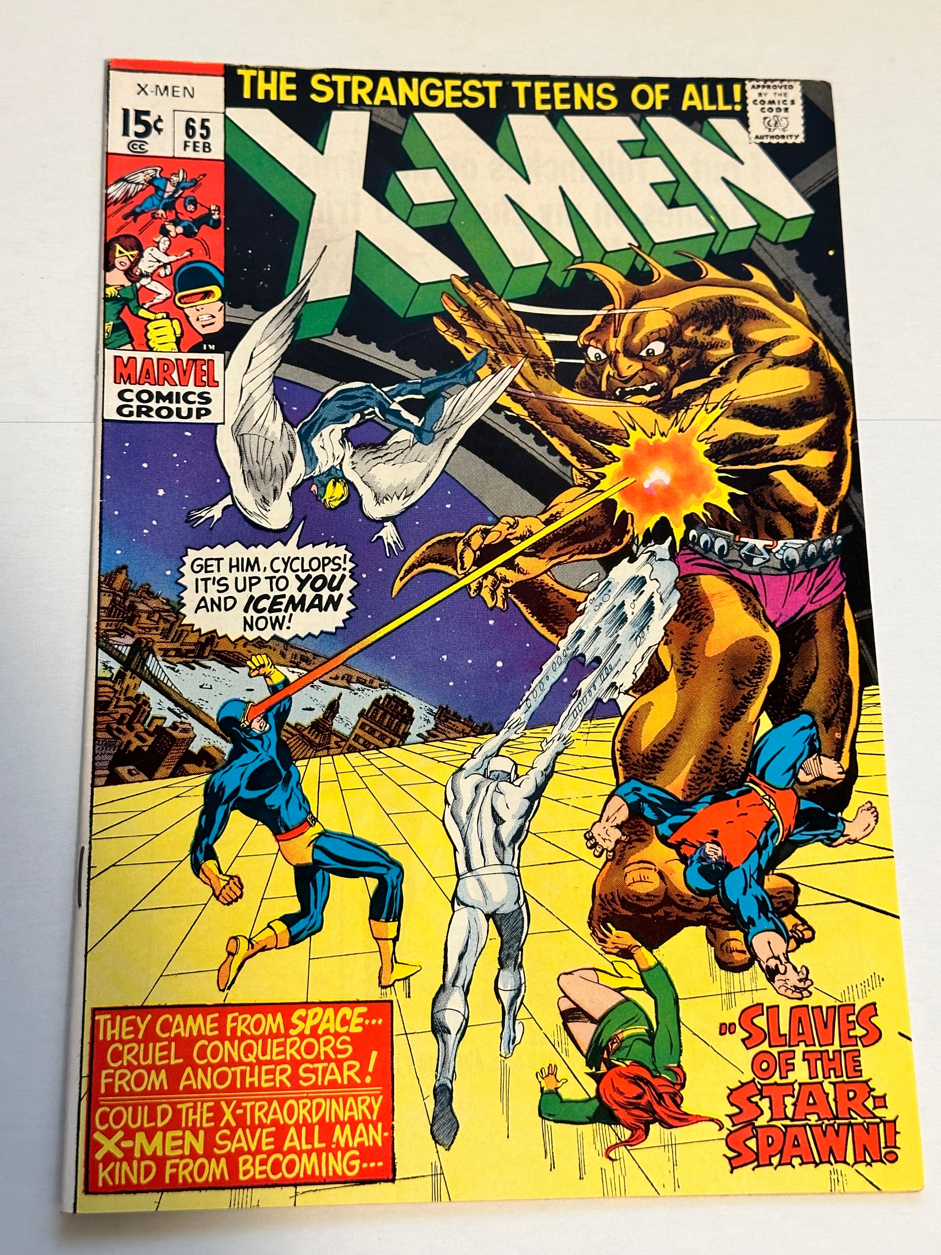 X-Men #65 Niel Adams art VF condition comic book 1970