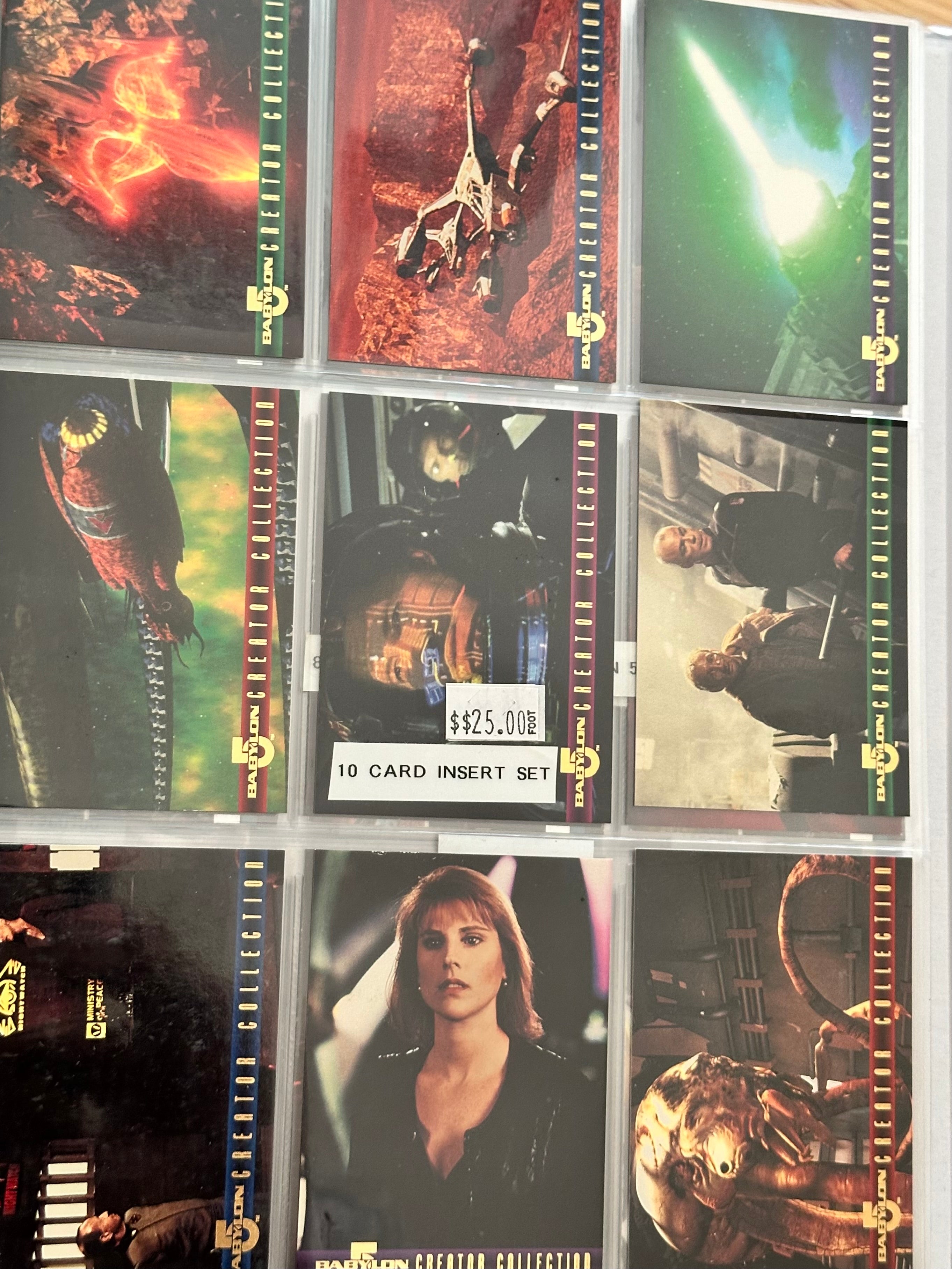 Babylon 5 creator collection insert card set