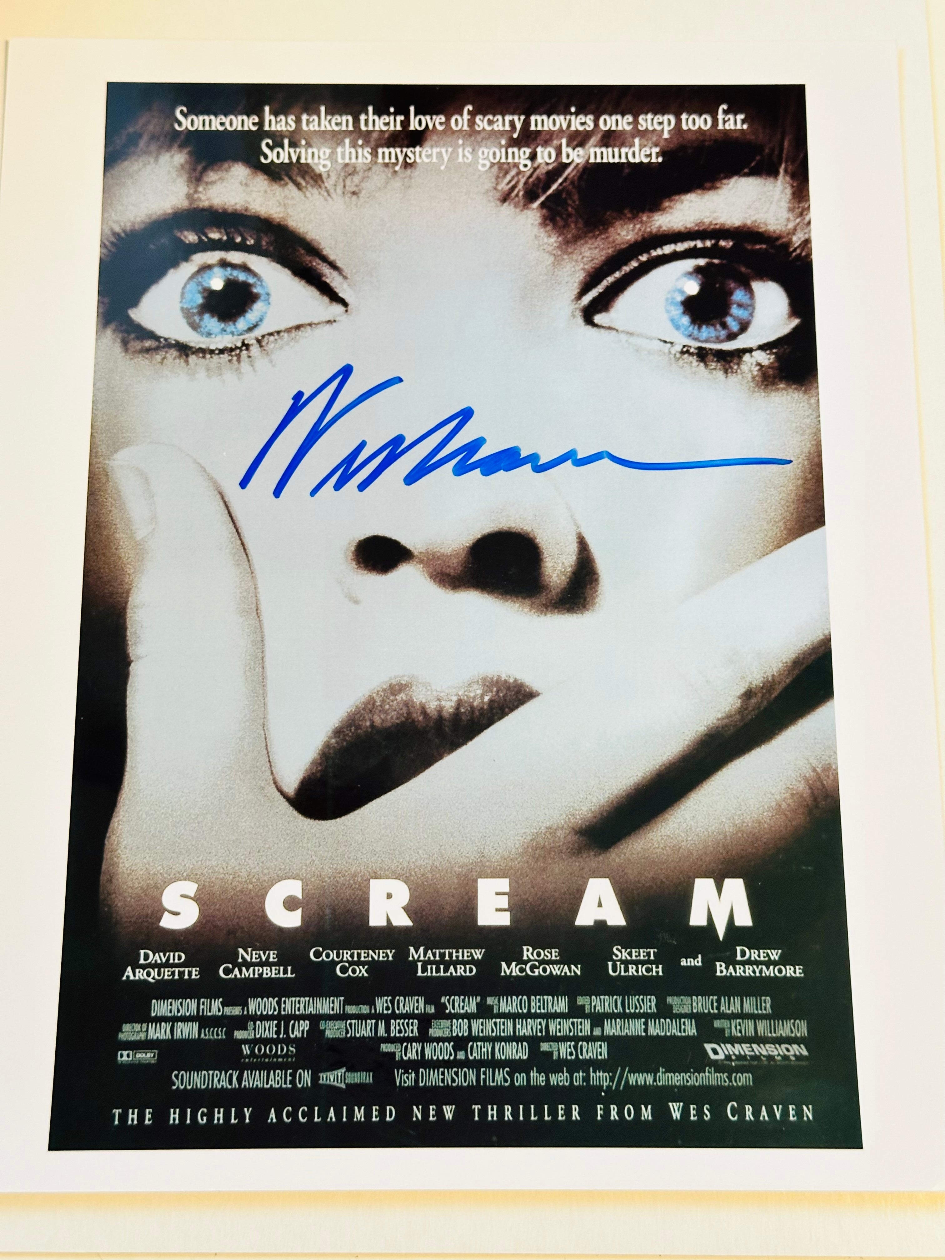Scream Movie rare Wes Craven signed glossy 8x10 photo certified by Fanexpo with COA and hologram