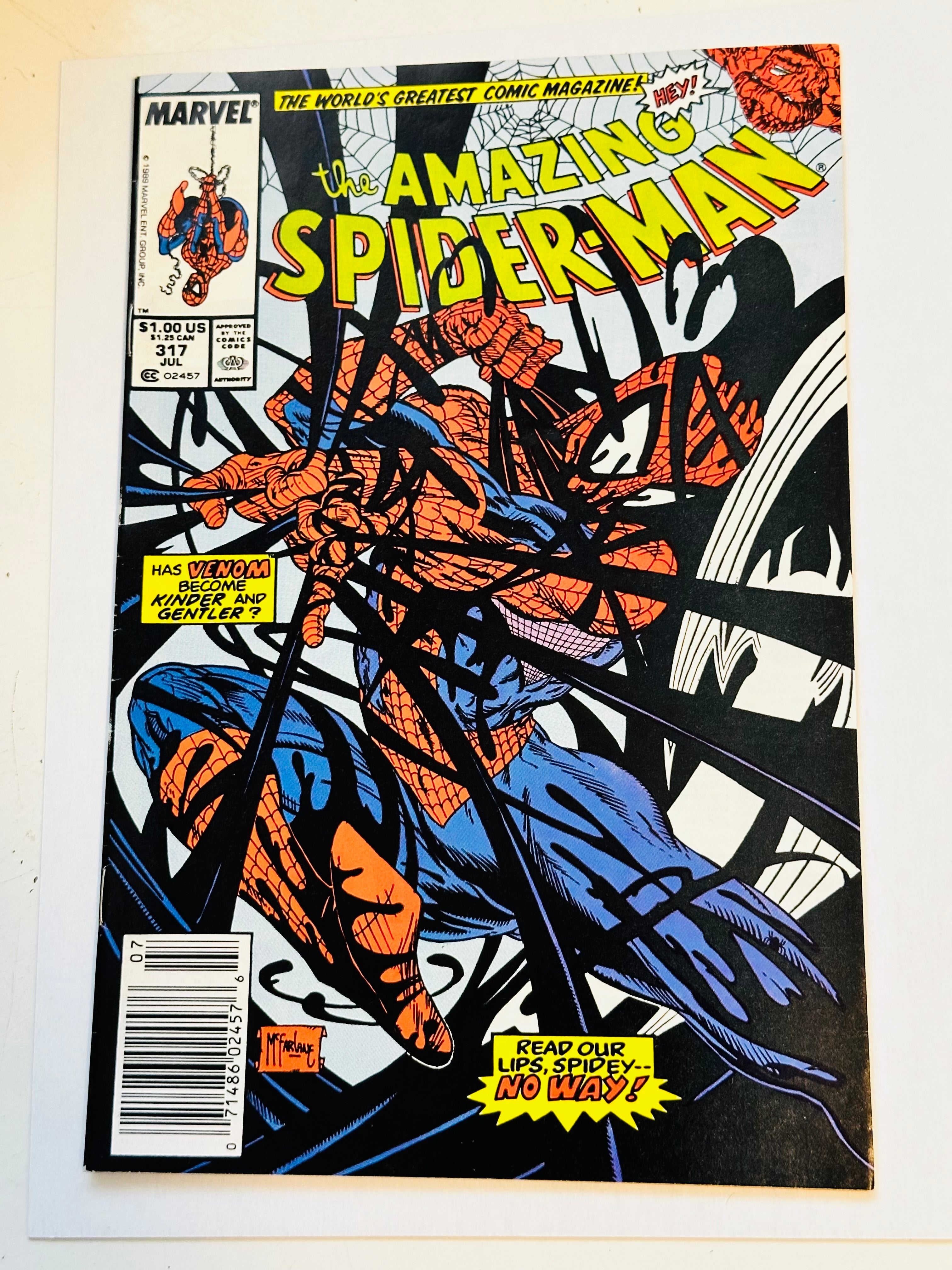Amazing Spider-Man number 317 venom appearance new stand version comic book