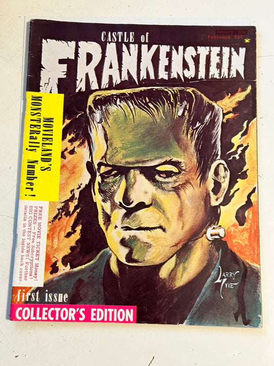 Castle of Frankenstein #1 rare high grade condition movie/TV magazine 1961