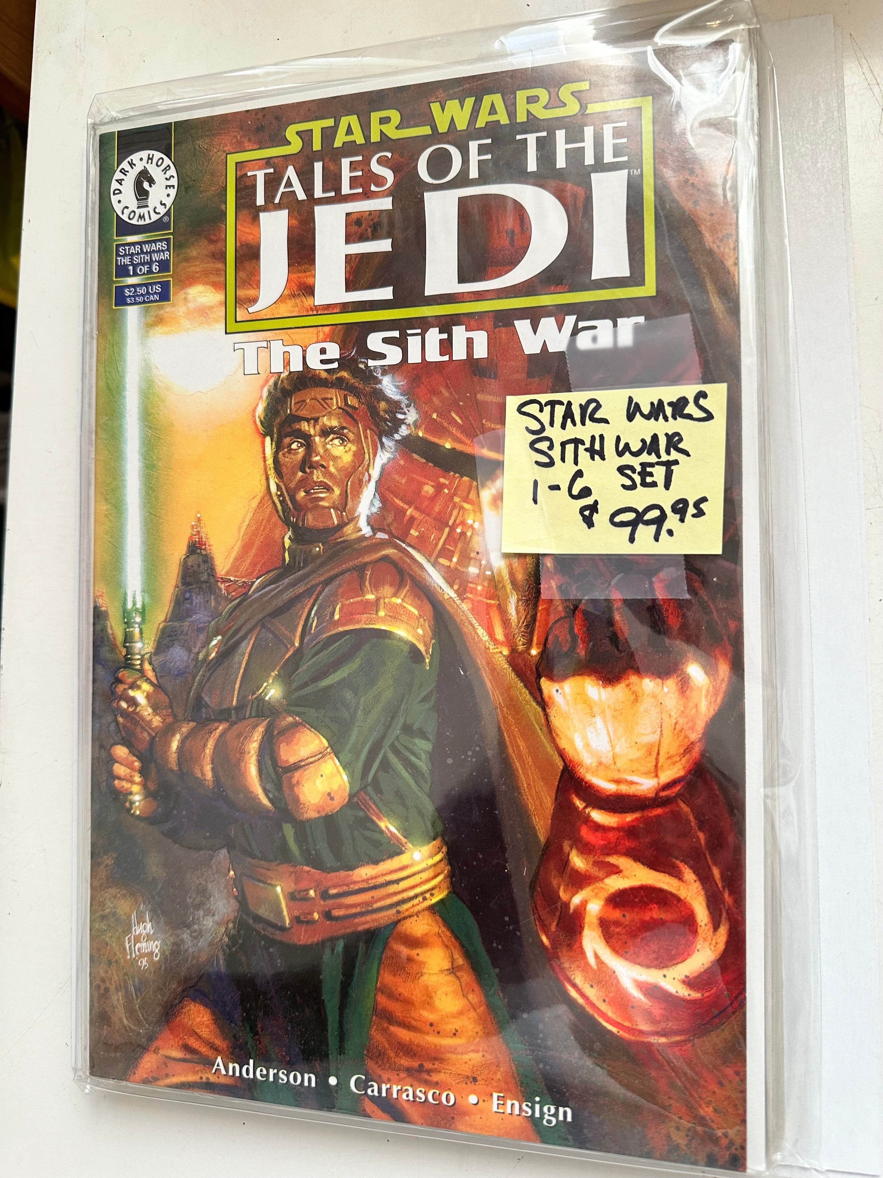 Star Wars Tales of the Jedi The Sith War vintage 6 comics set