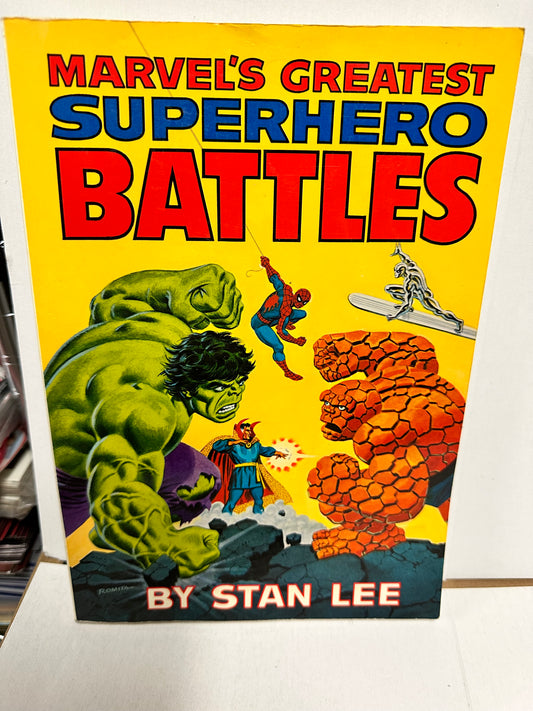 Marvel Greatest Superhero Battles soft cover large comic book 1978