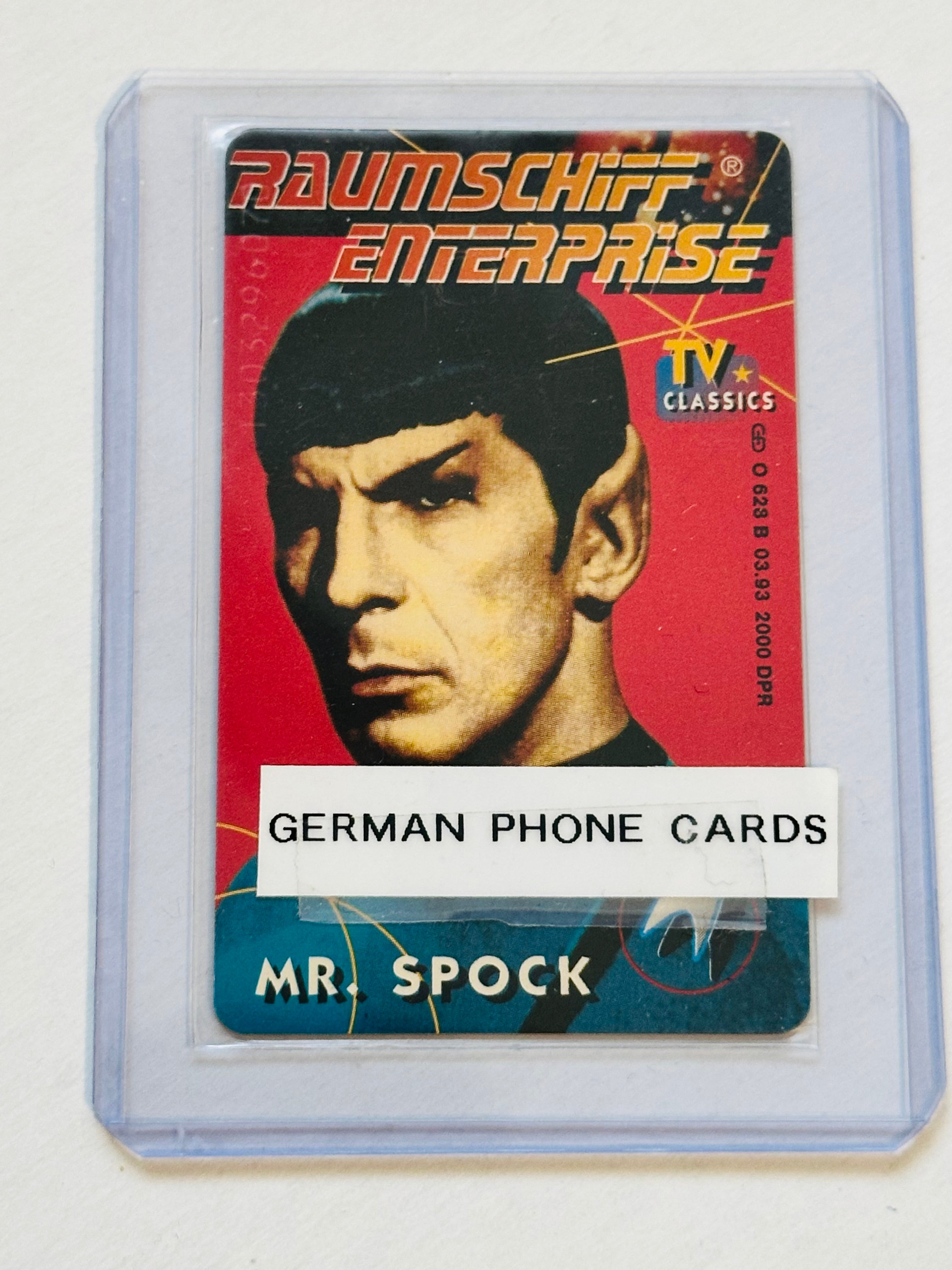 Star Trek Spock rare German used phone card 1990s