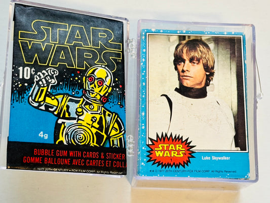 Star Wars series 1 Opc Canadian version cards and stickers set with Opc wrapper 1977