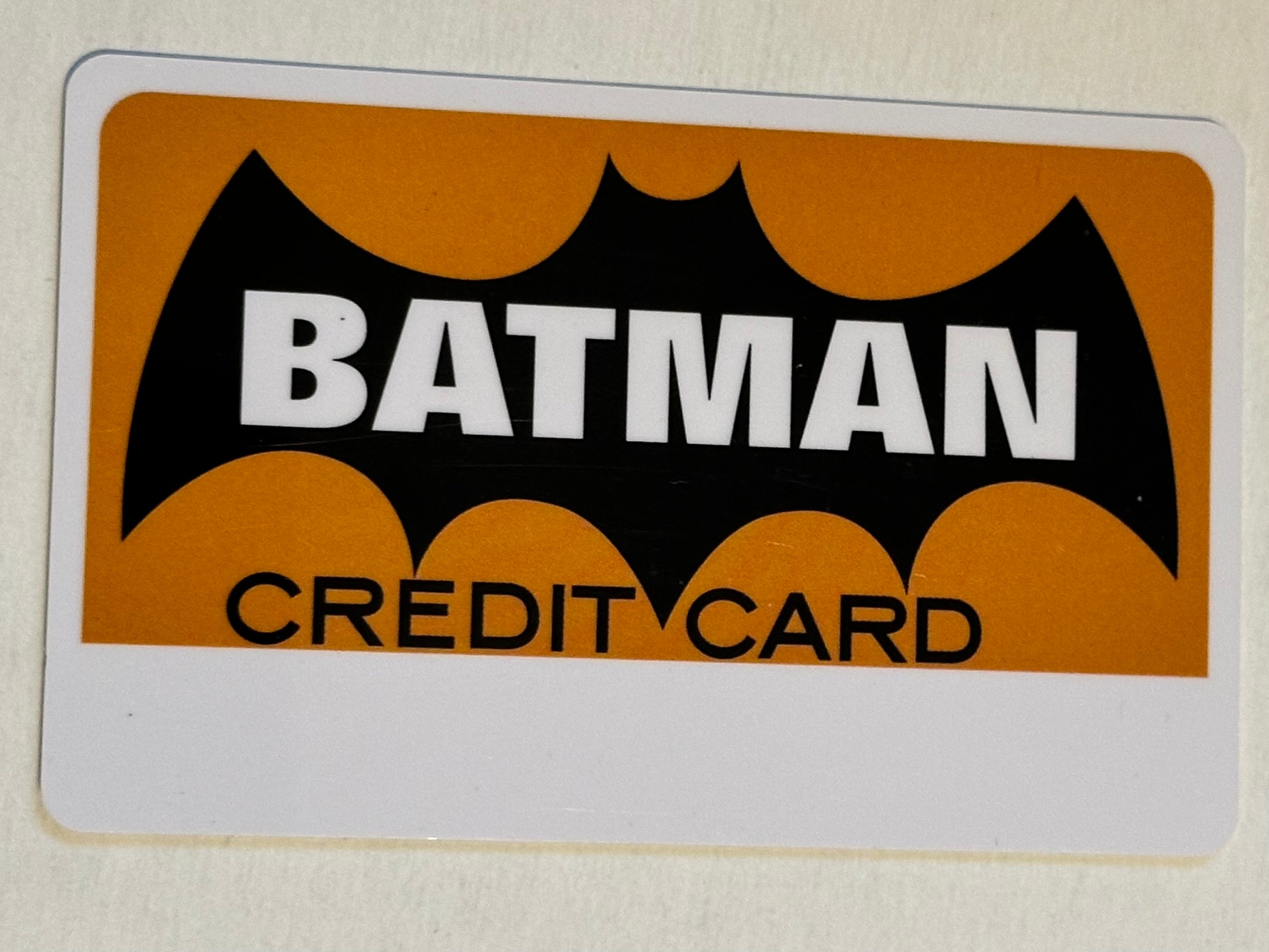 Batman rare limited issued promotional credit card 1980