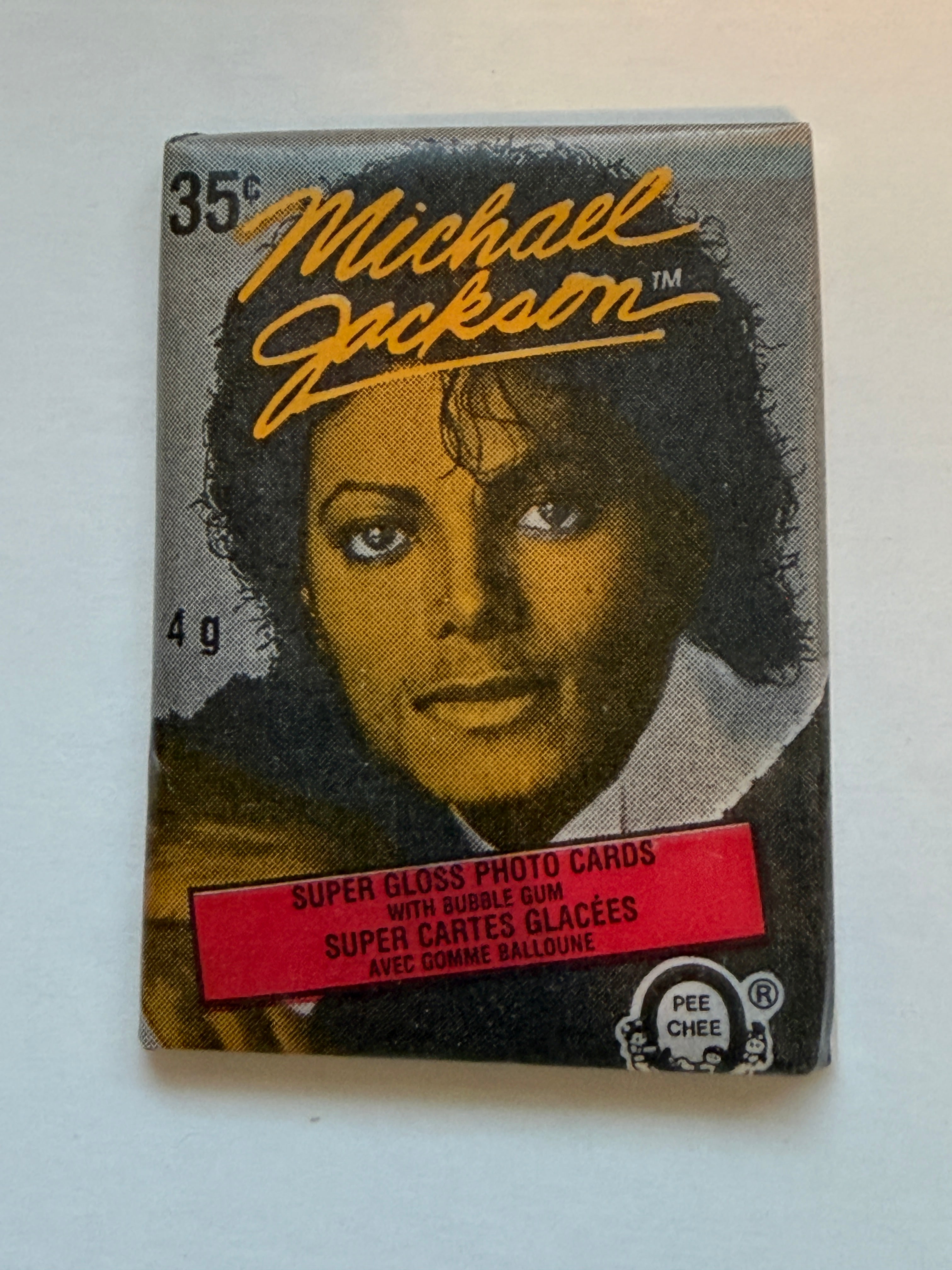 Michael Jackson music superstar rare vintage photo cards Opc sealed pack 1984