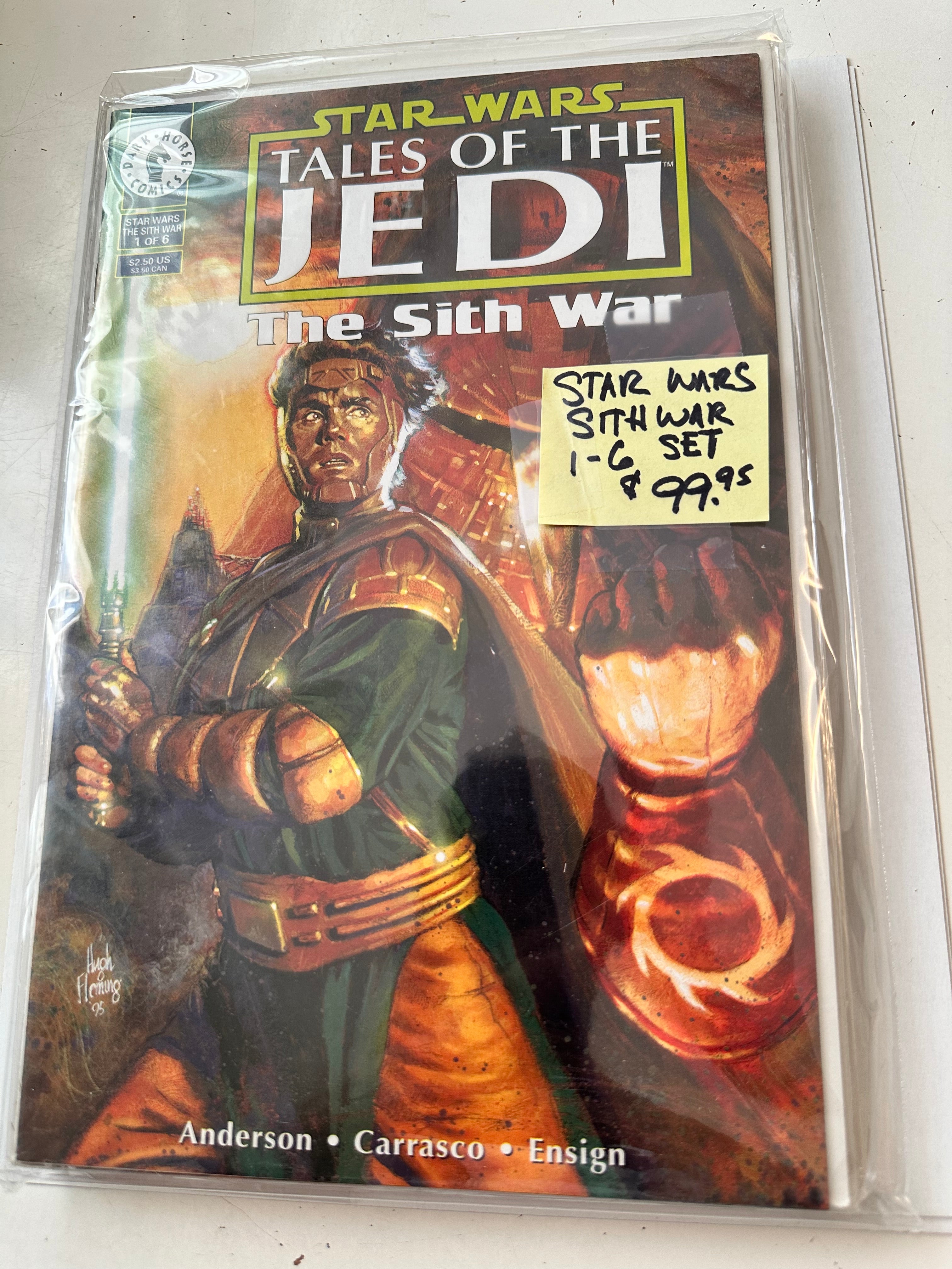 Star Wars Tales of the Jedi The Sith War vintage 6 comics set