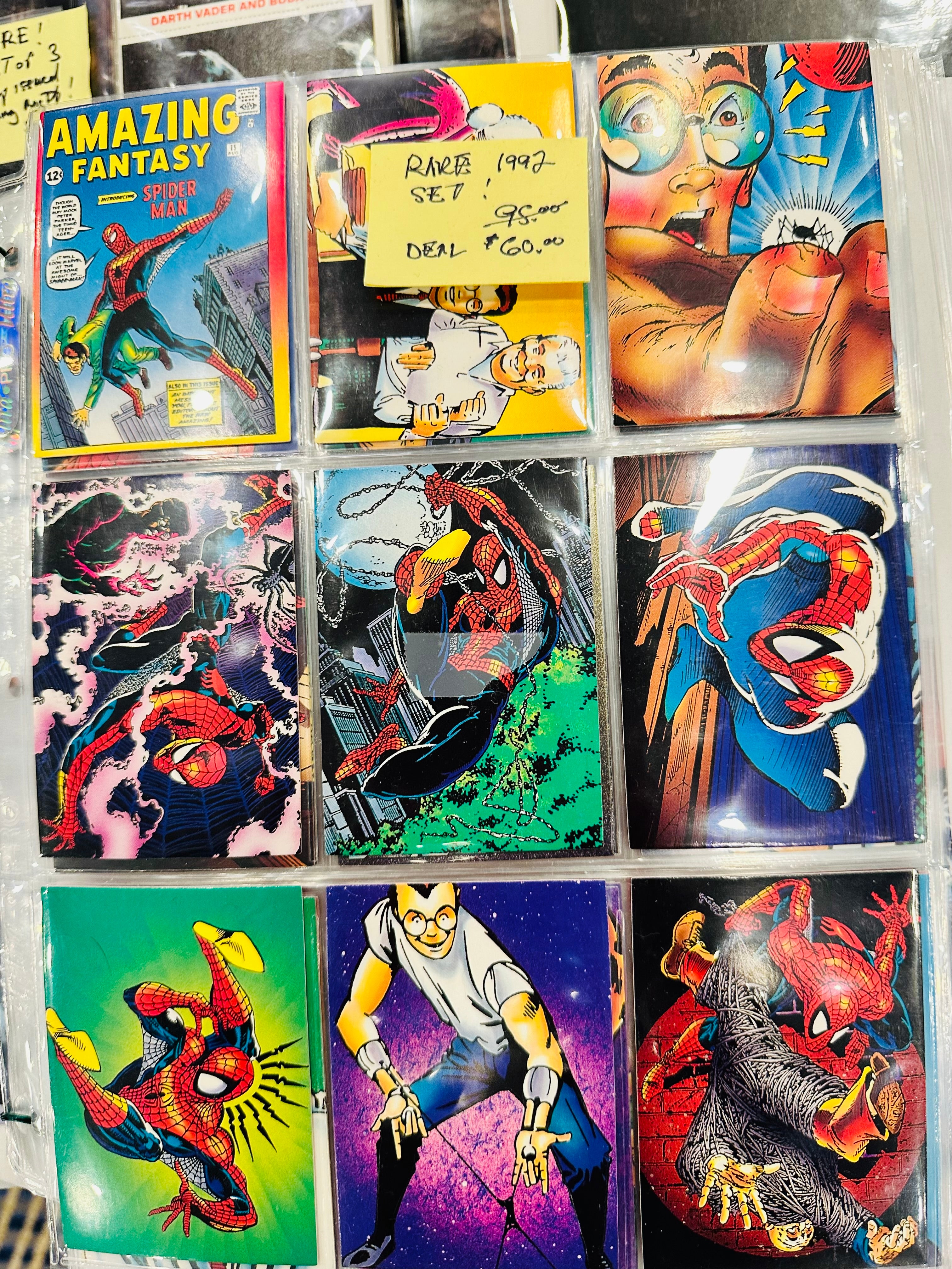 Spider-Man rare cards set 1992