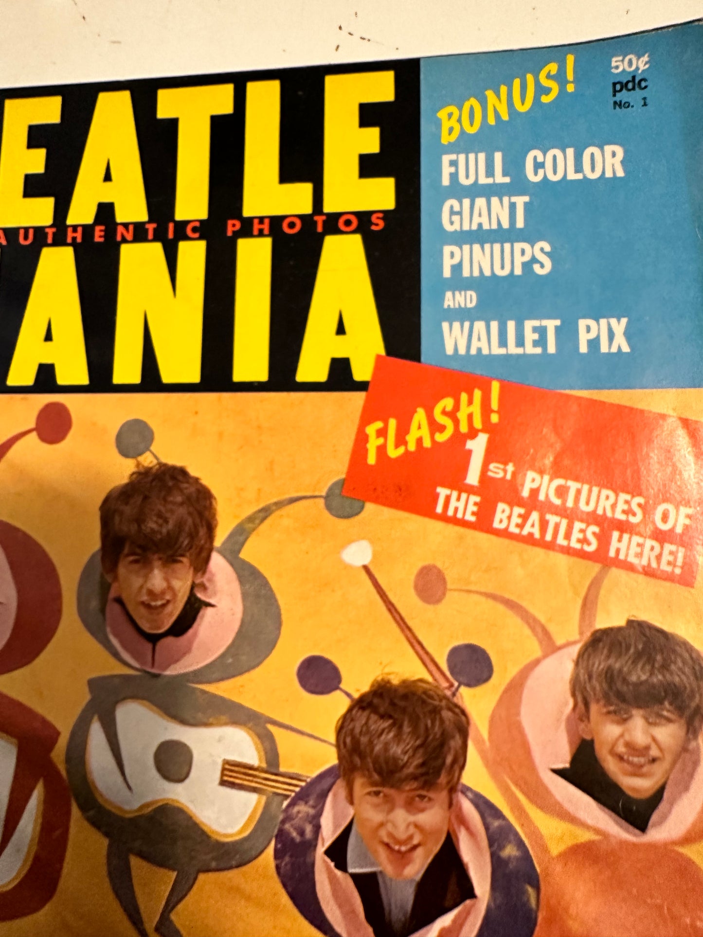 Beatlemania rare #1 vintage magazine 1964