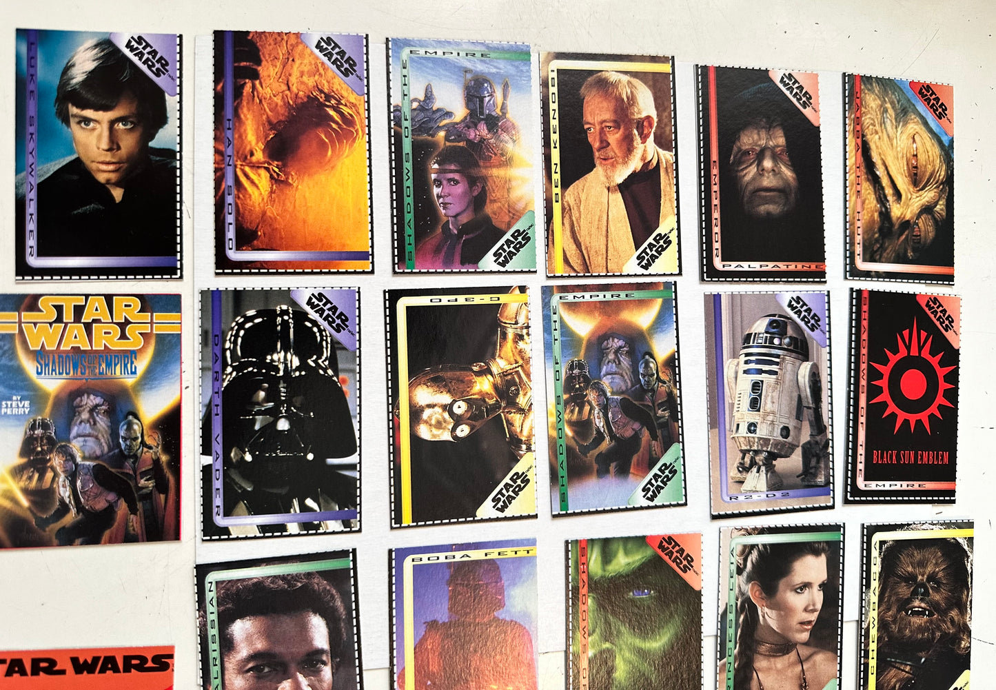 Star Wars Shadows of the Empire rare complete Kelloggs cereal limited issued cards set 1996