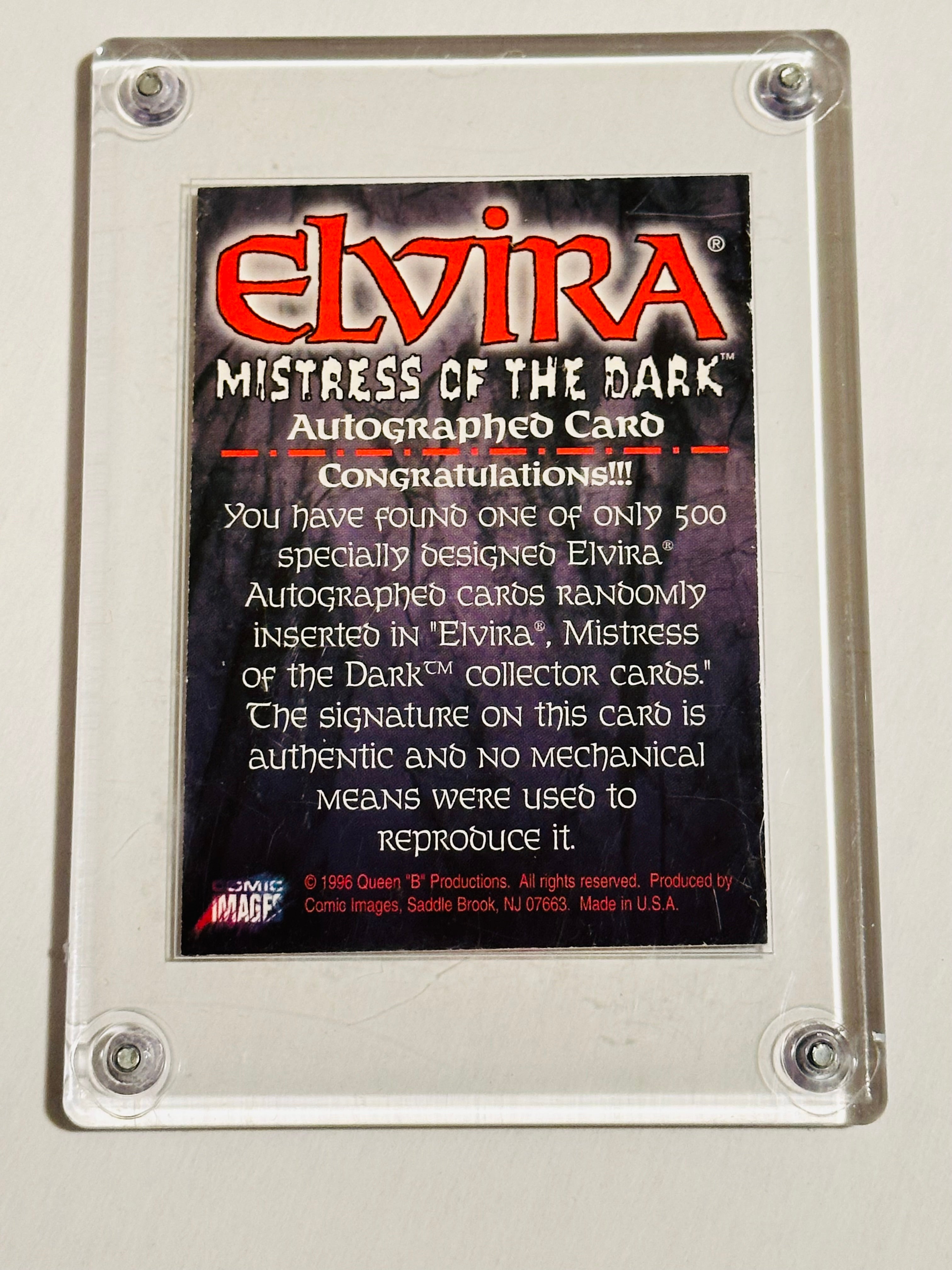 Elvira Mistress of the Dark Comic images rare autograph insert card 1996