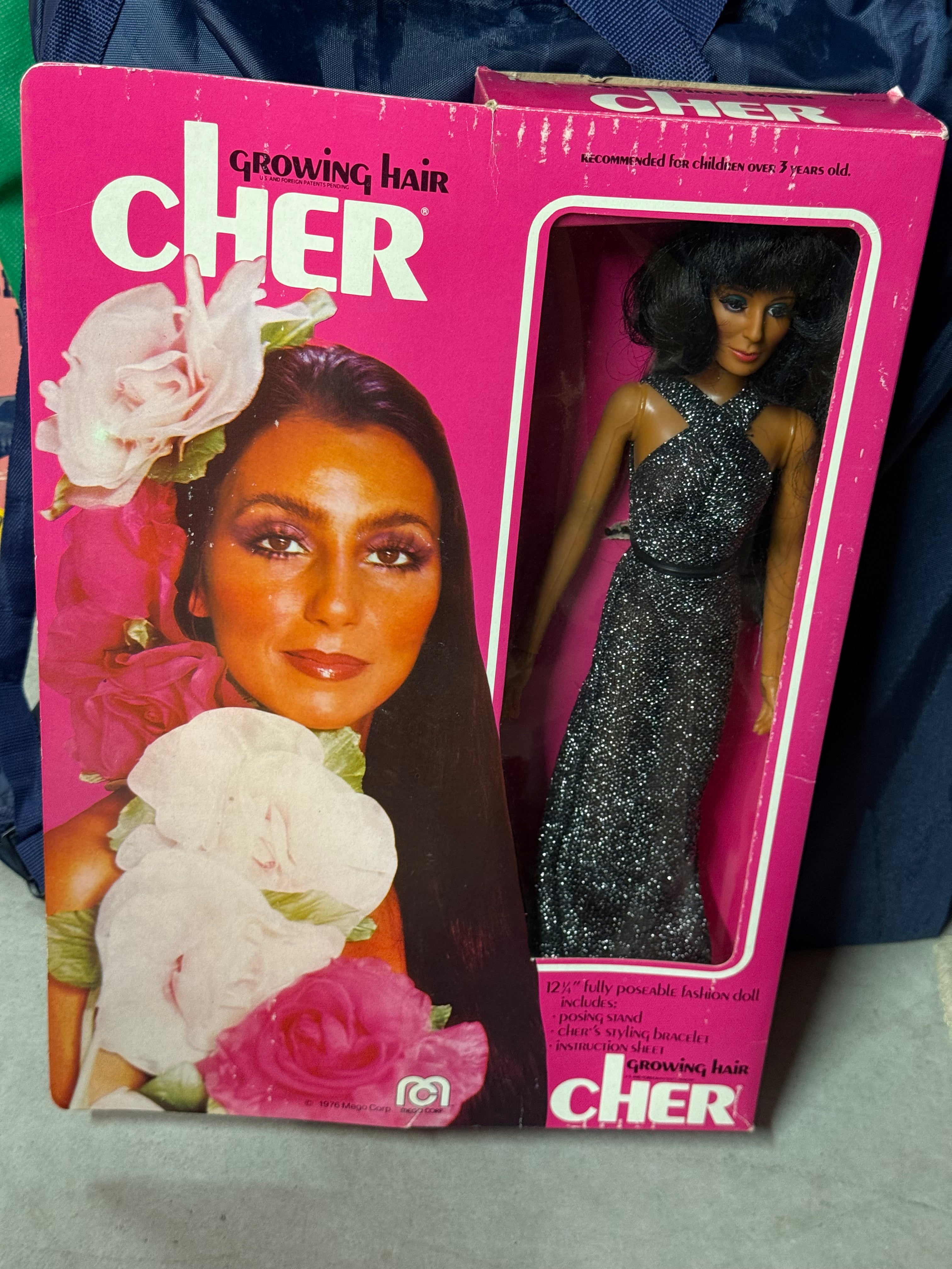 Cher music legend rare, original growing hair doll in box by Mego 1976