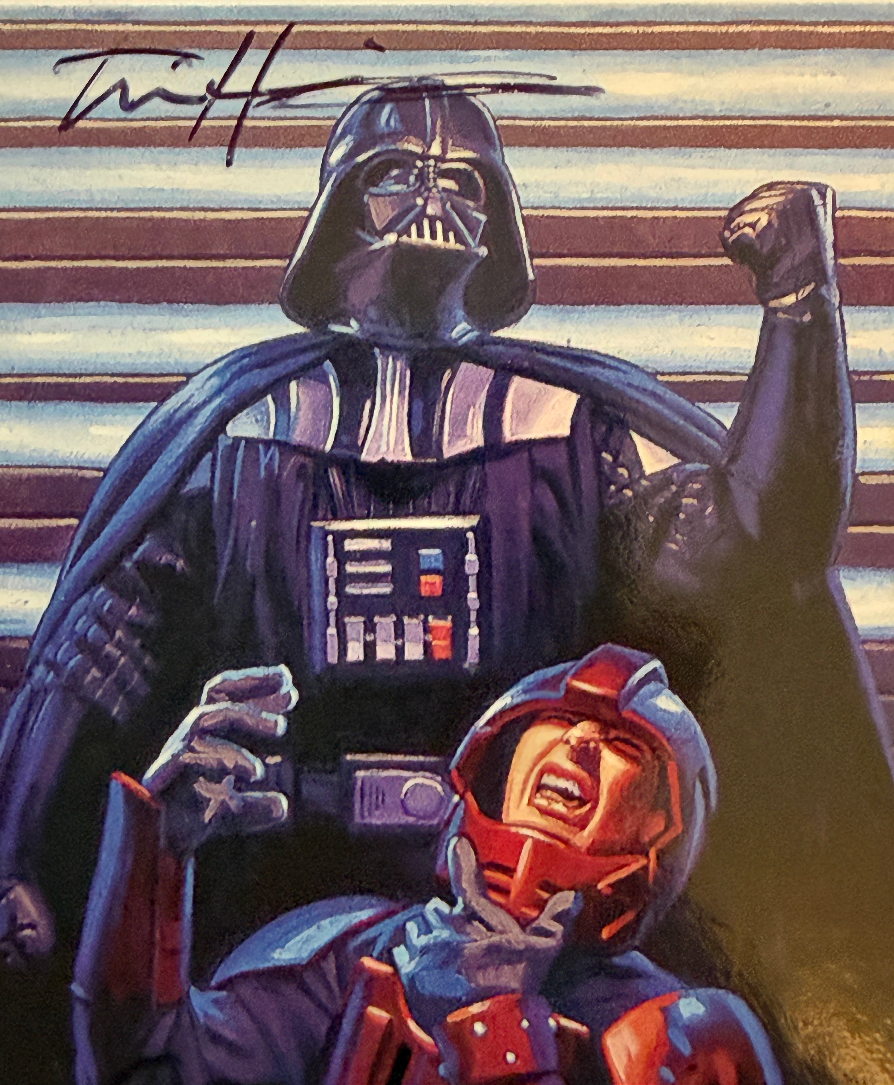 Star Wars rare double autograph card signed by Greg and Tim Hildebrandt famous Artists sold with COA