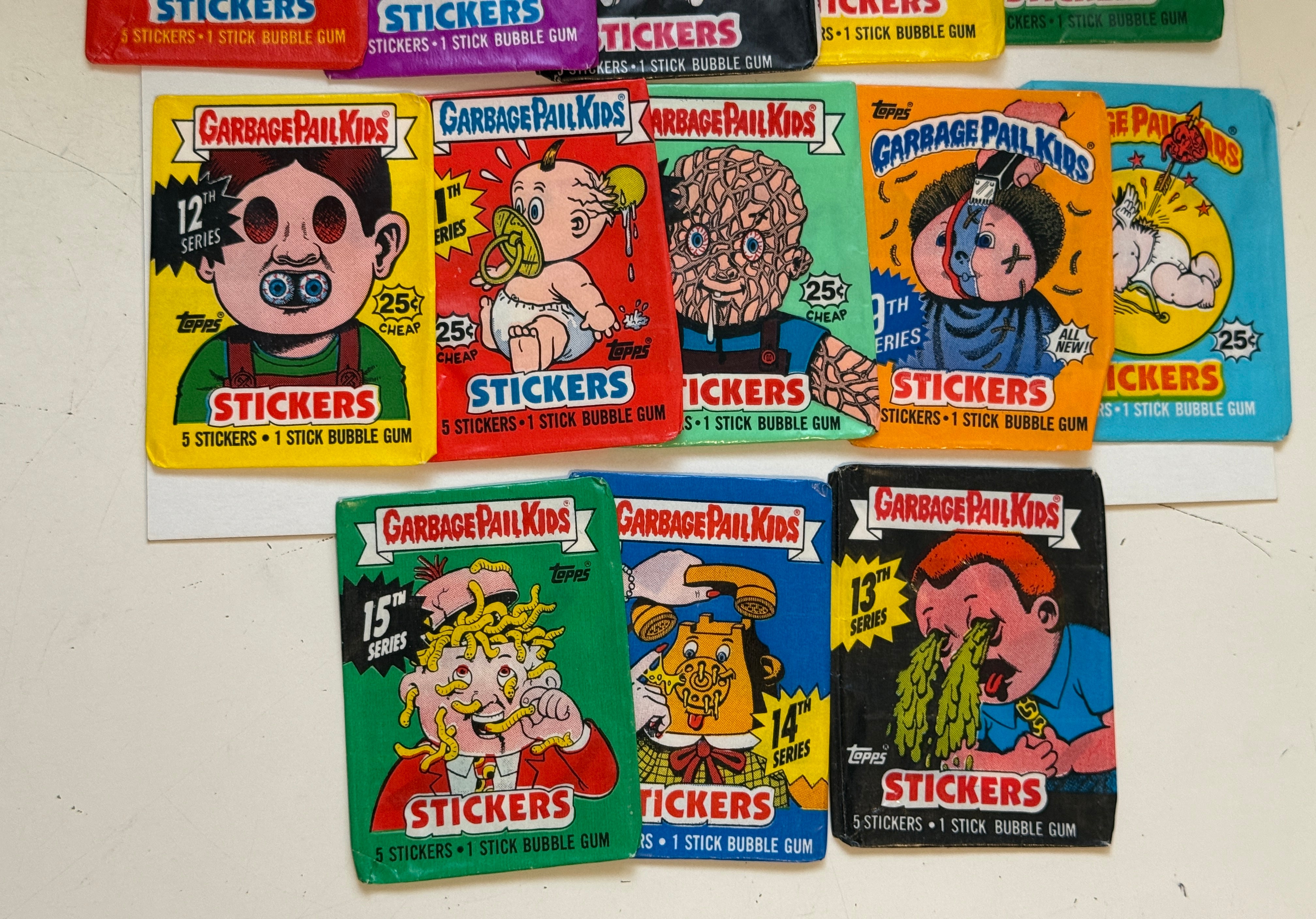 Garbage pail kids original wrappers lot deal 1980s