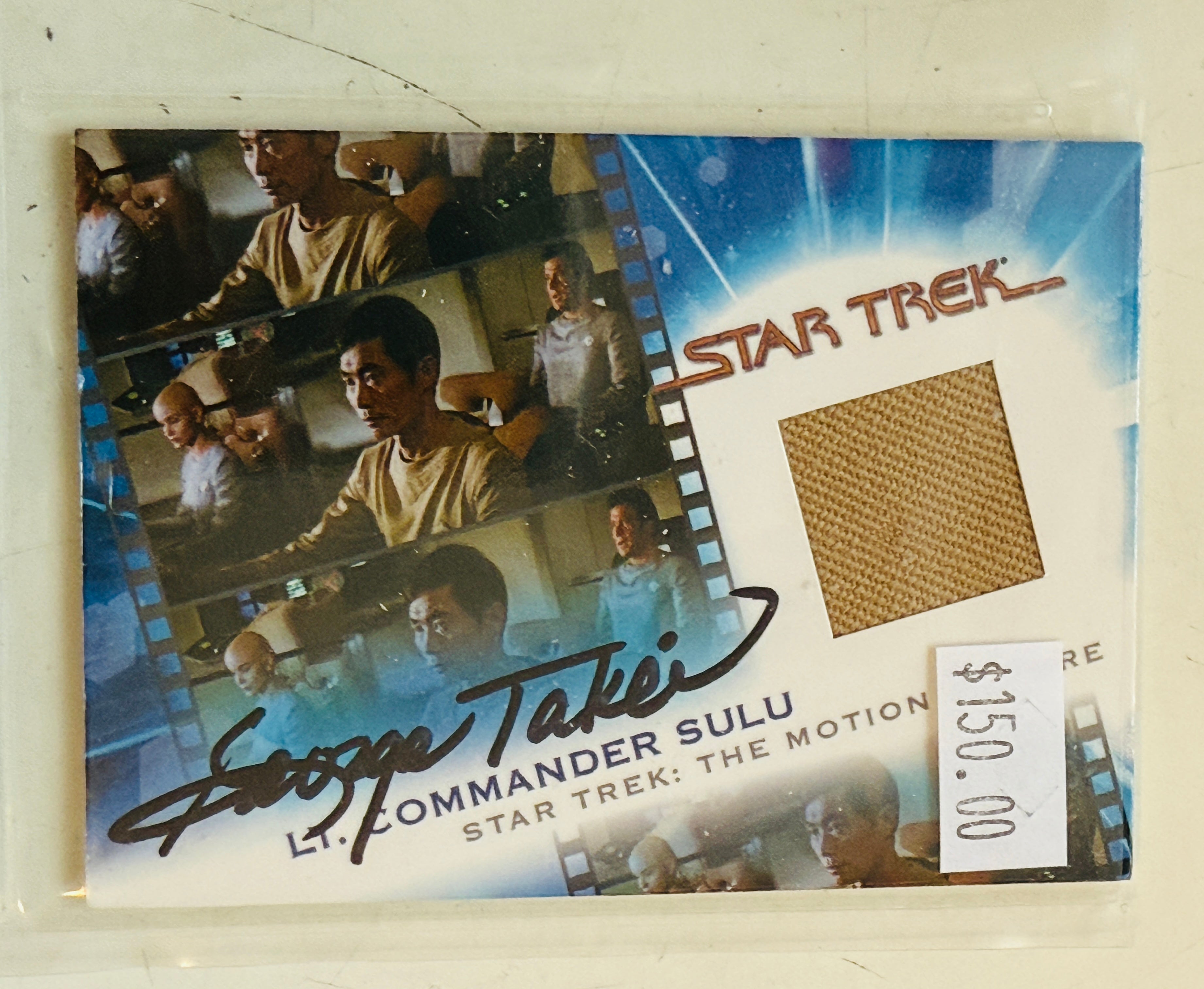 Star Trek George Takei memorabilia insert card autographed and sold wi