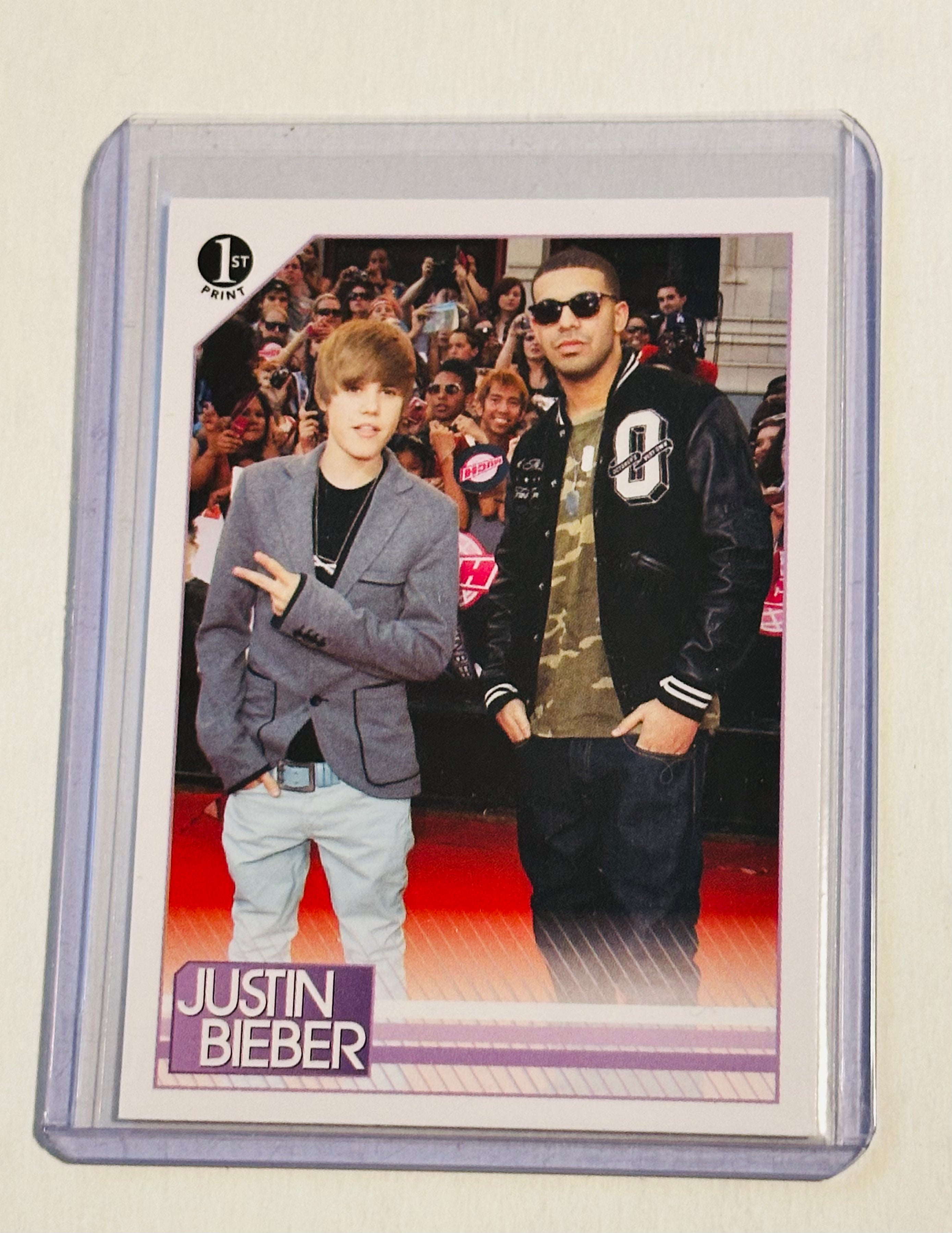 Drake rookie card with Justin Bieber 2010