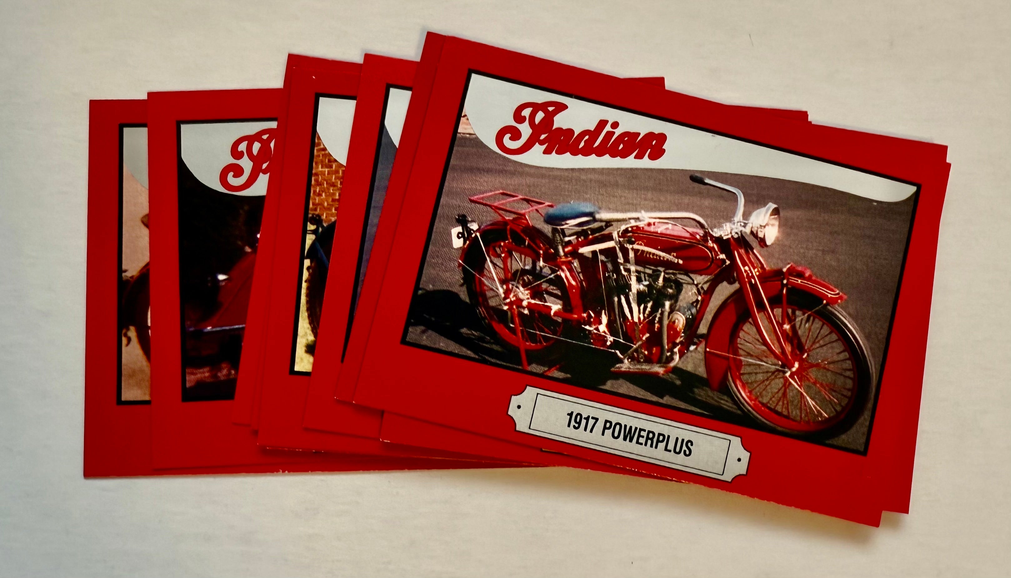 Indian motorcycle vintage 10 cards set 1992