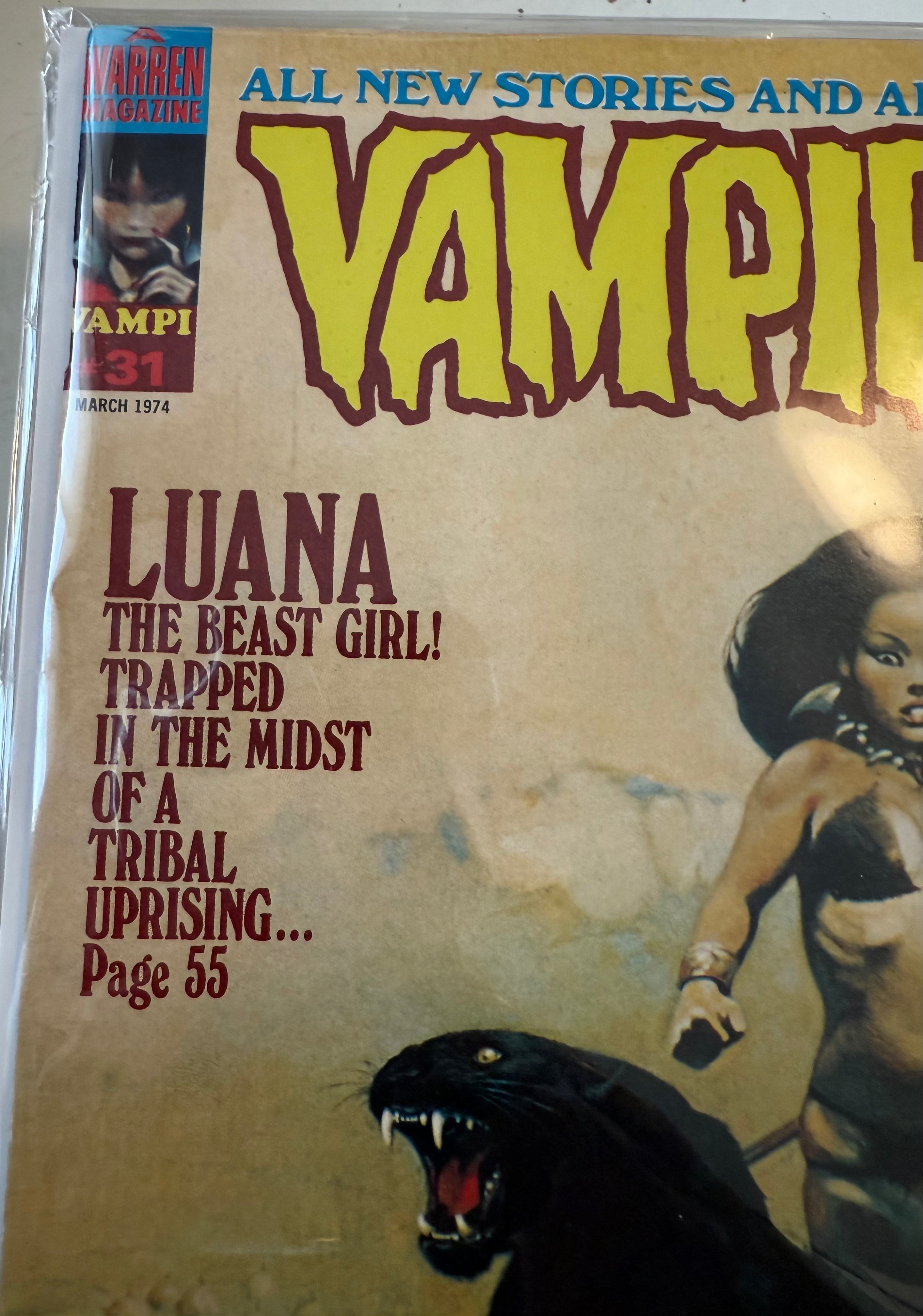 Vampirella #31 high grade Vf or better comic magazine 1974