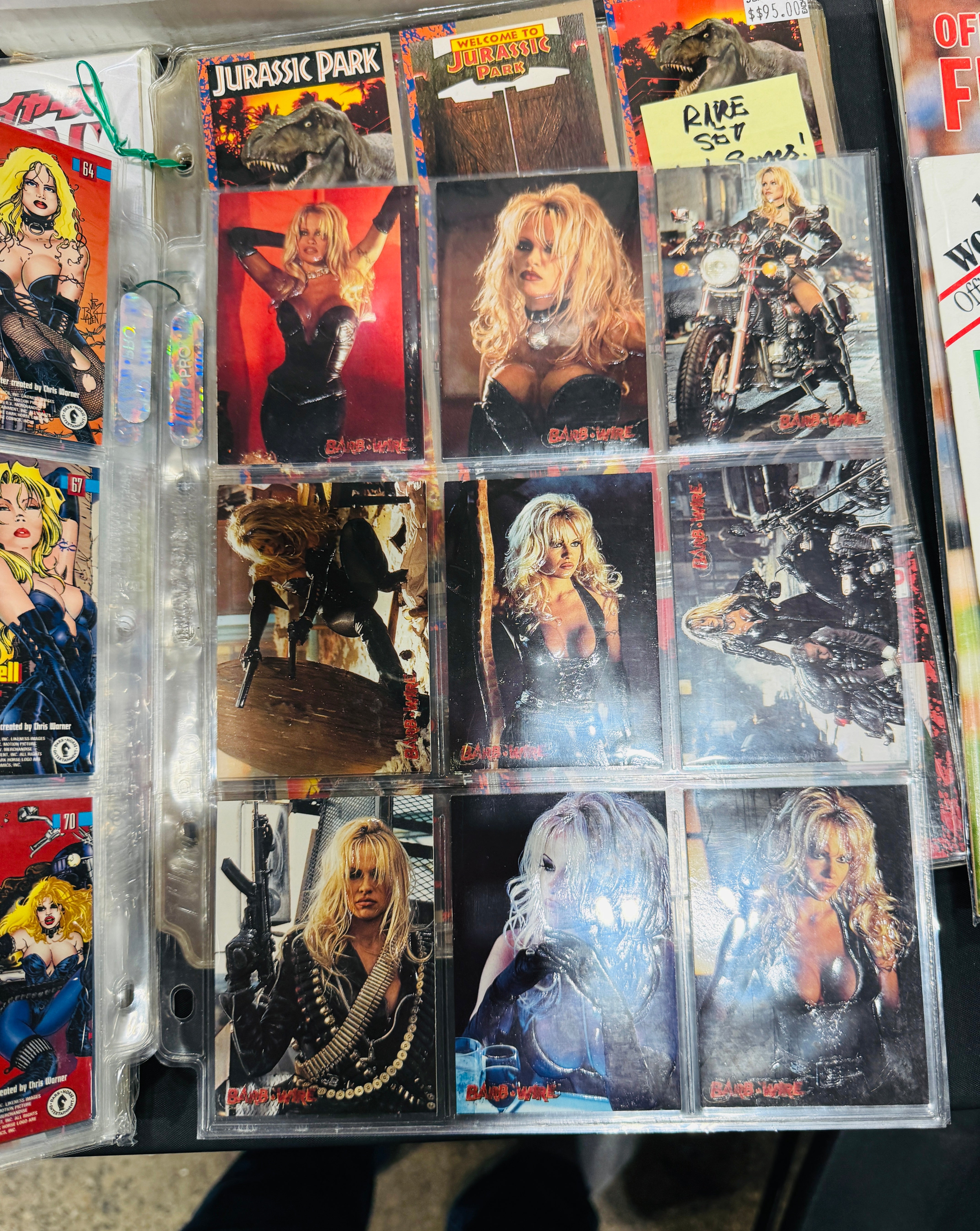 Pamela Anderson Barbwire movie cards set plus embossed insert set in Pages
