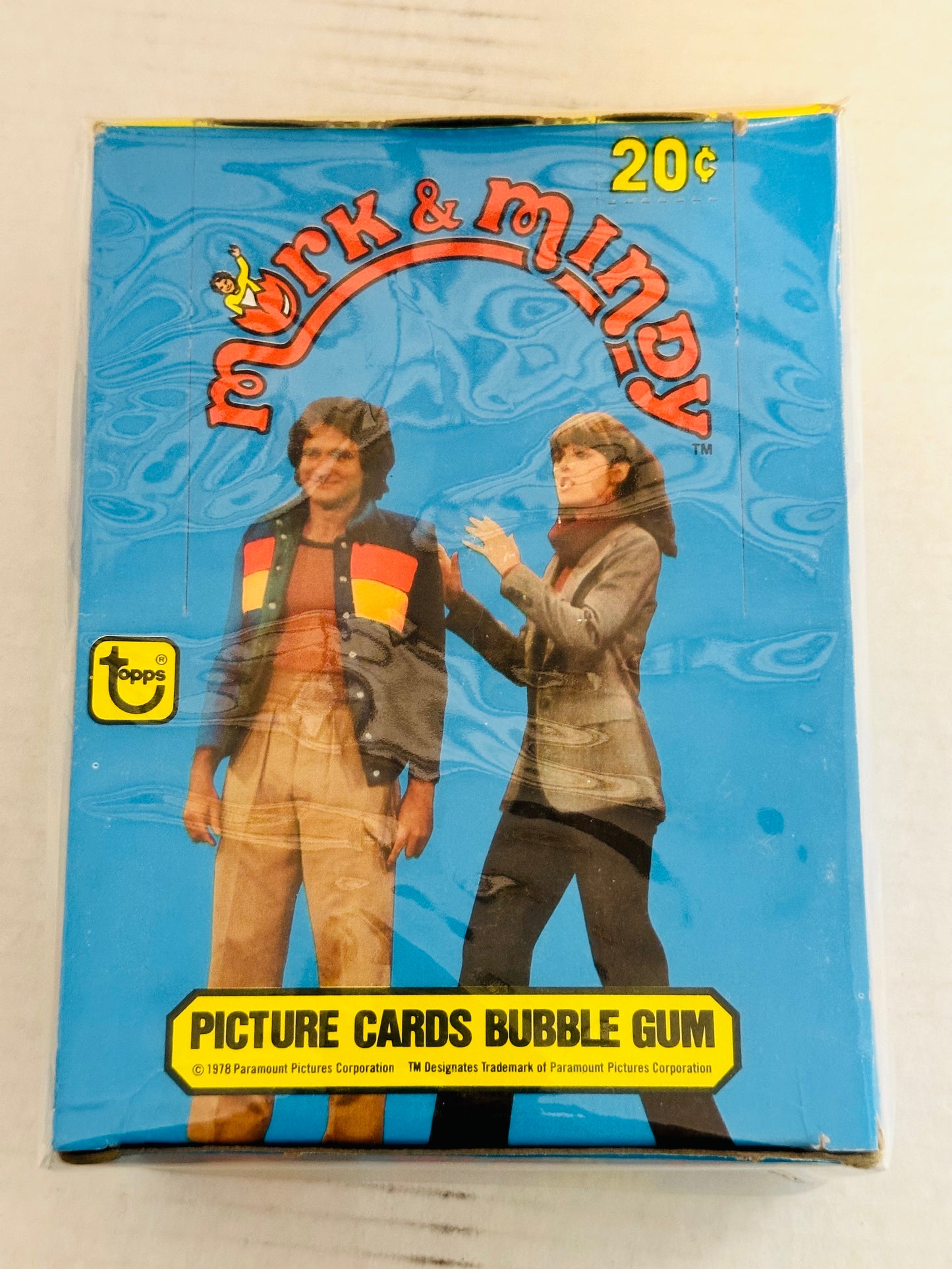 Mork and Mindy TV show rare 36 packs cards, box 1979