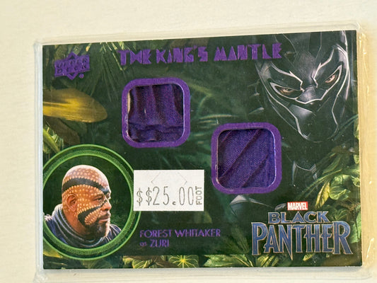 Black Panther movie Suri rare double memorabilia insert card