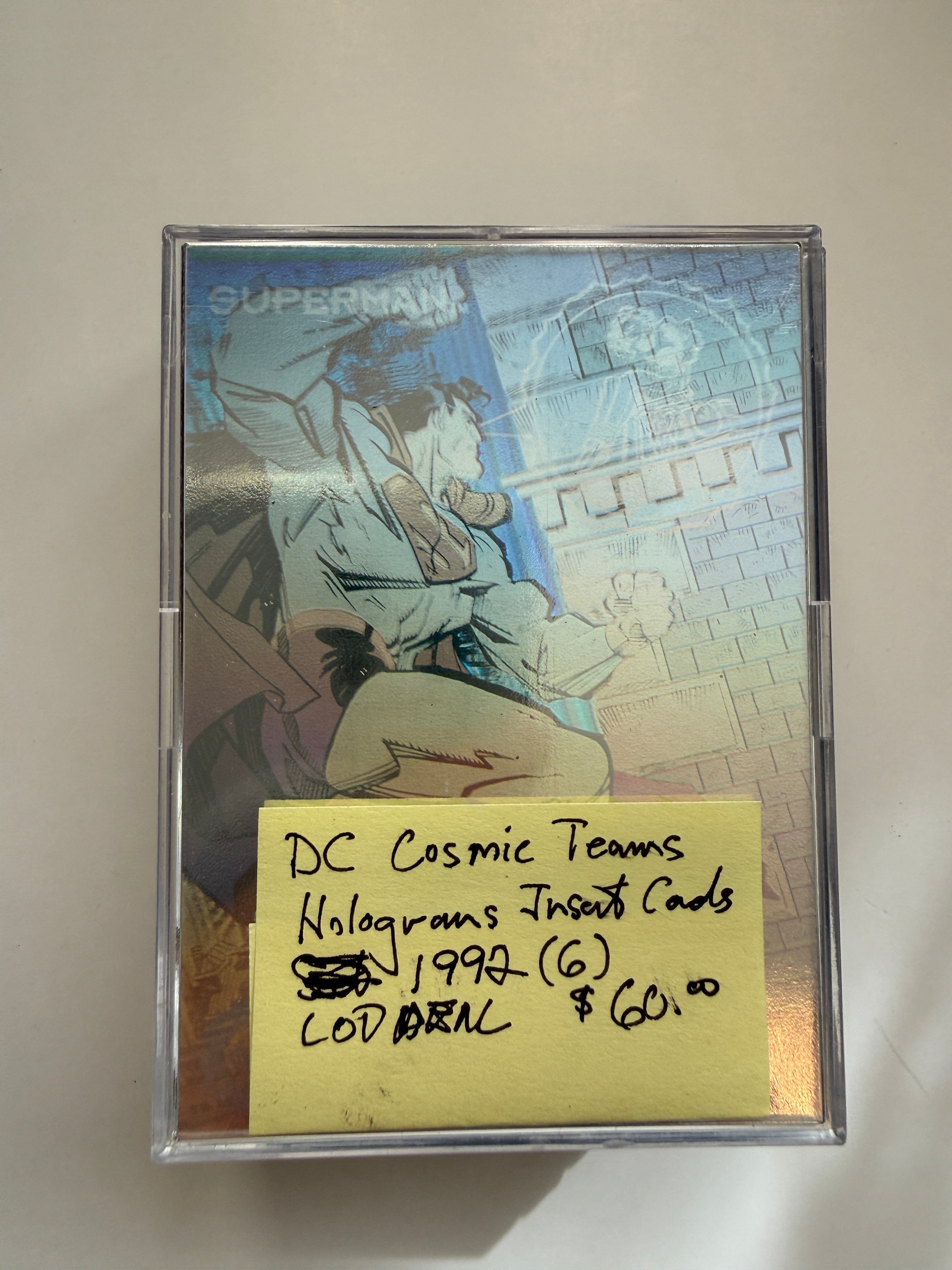 DC Cosmic team 6 holograms insert cards lot deal