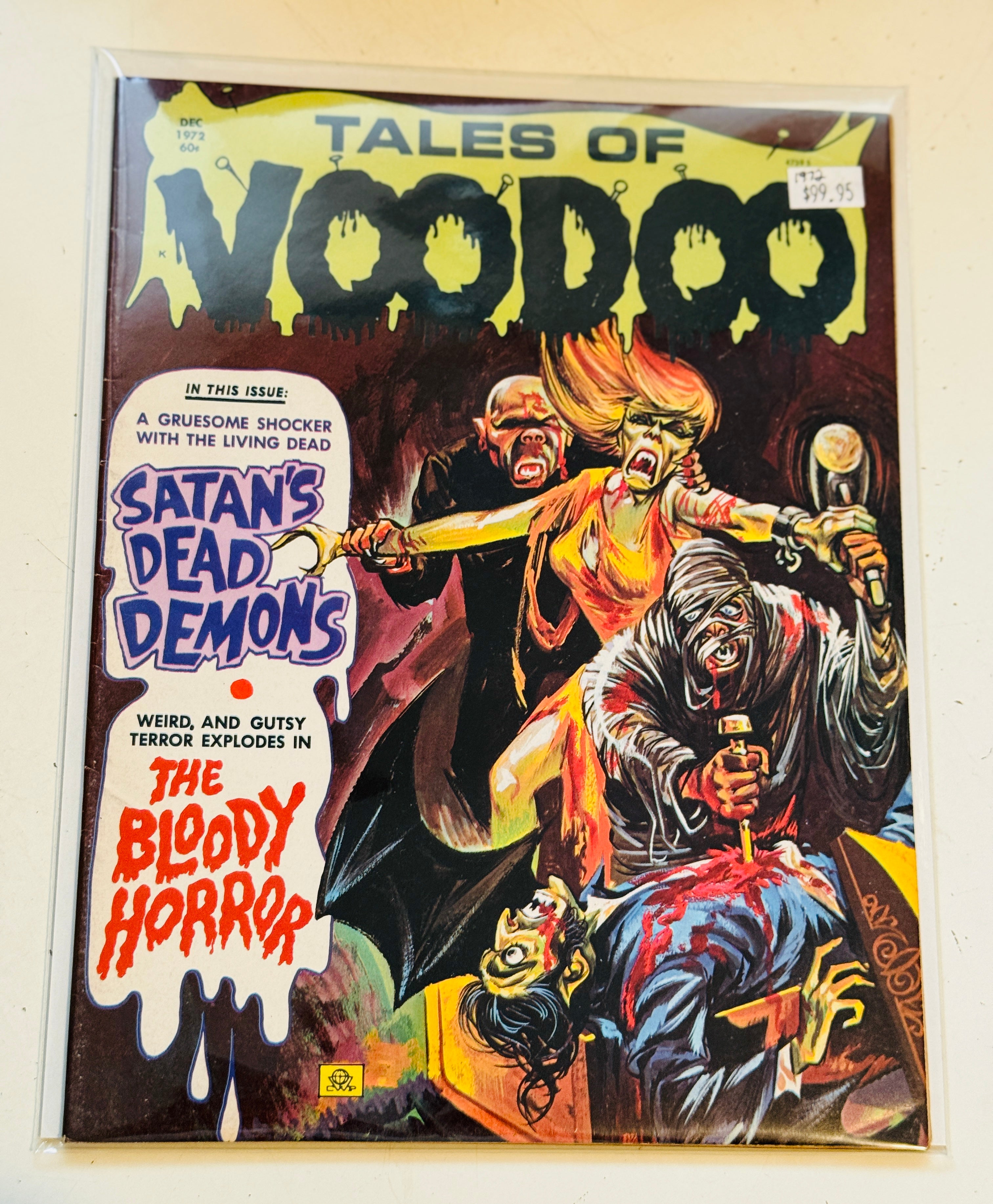Tales of voodoo, rare vintage EX or better high grade comic book magazine, 1972