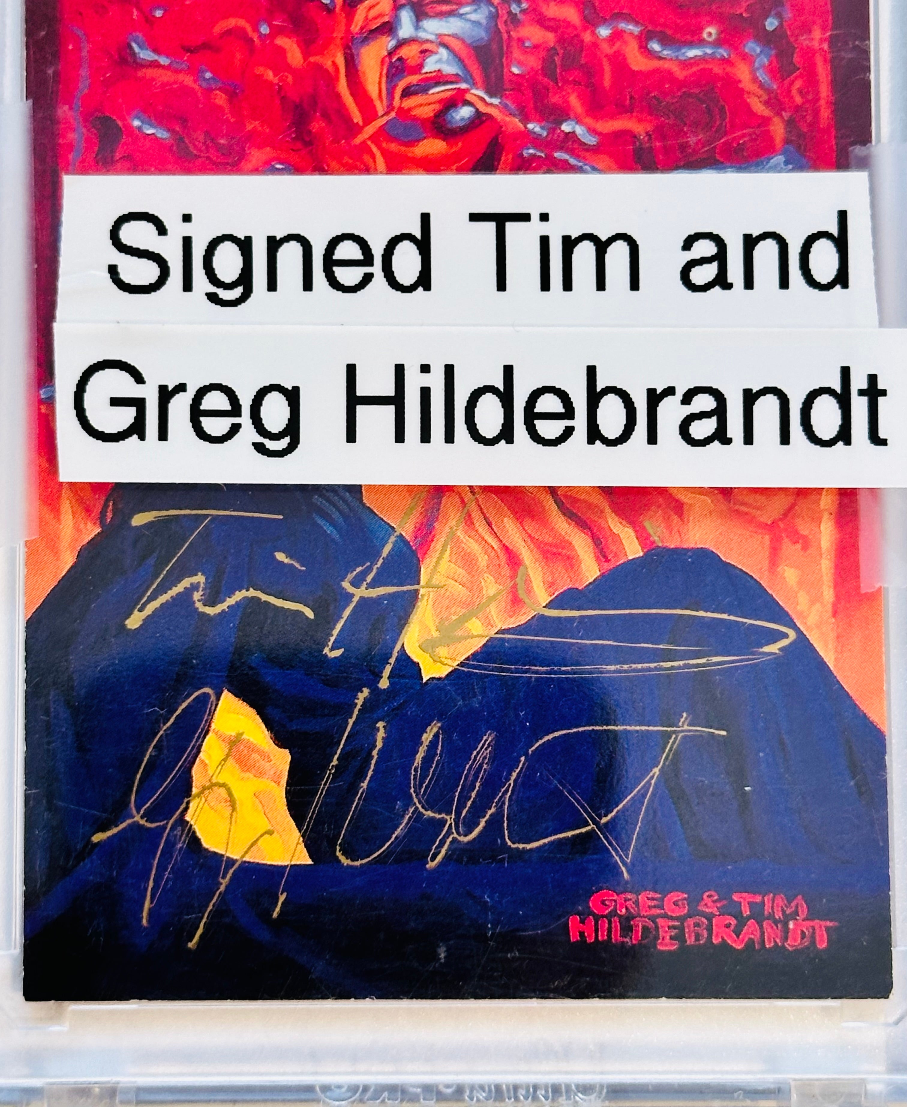 Star Wars, Tim and Greg Hildebrandt, Star Wars artist double autograph card with COA