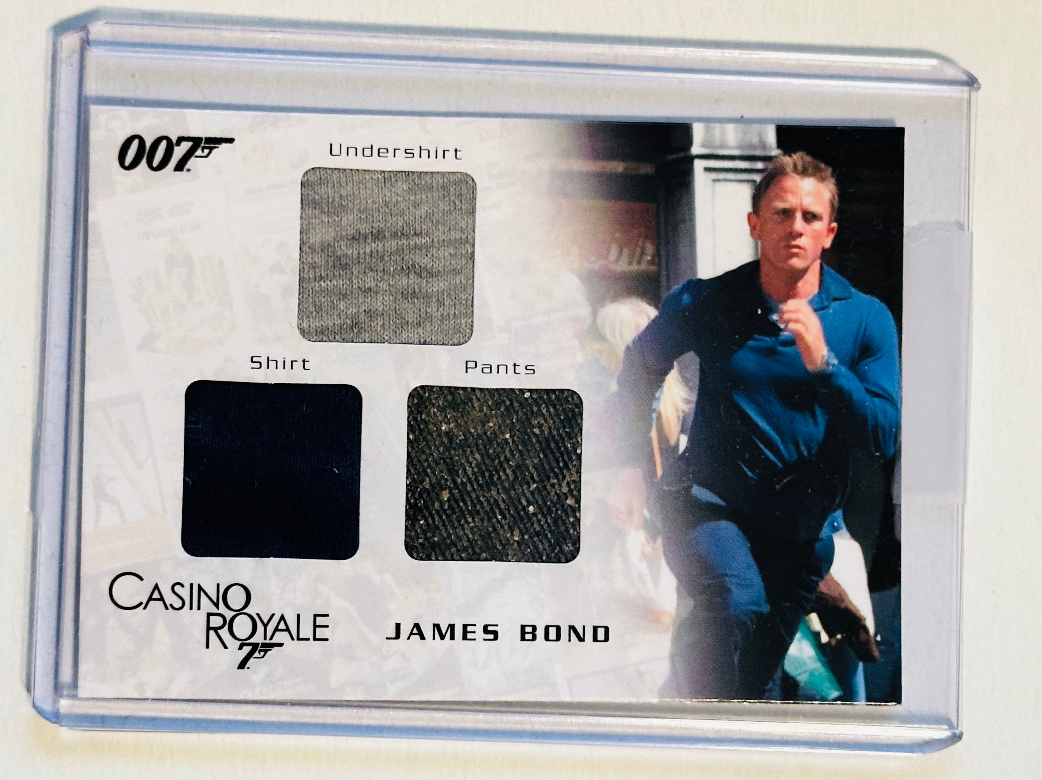 James Bond Daniel Craig rare numbered triple memorabilia movie insert card